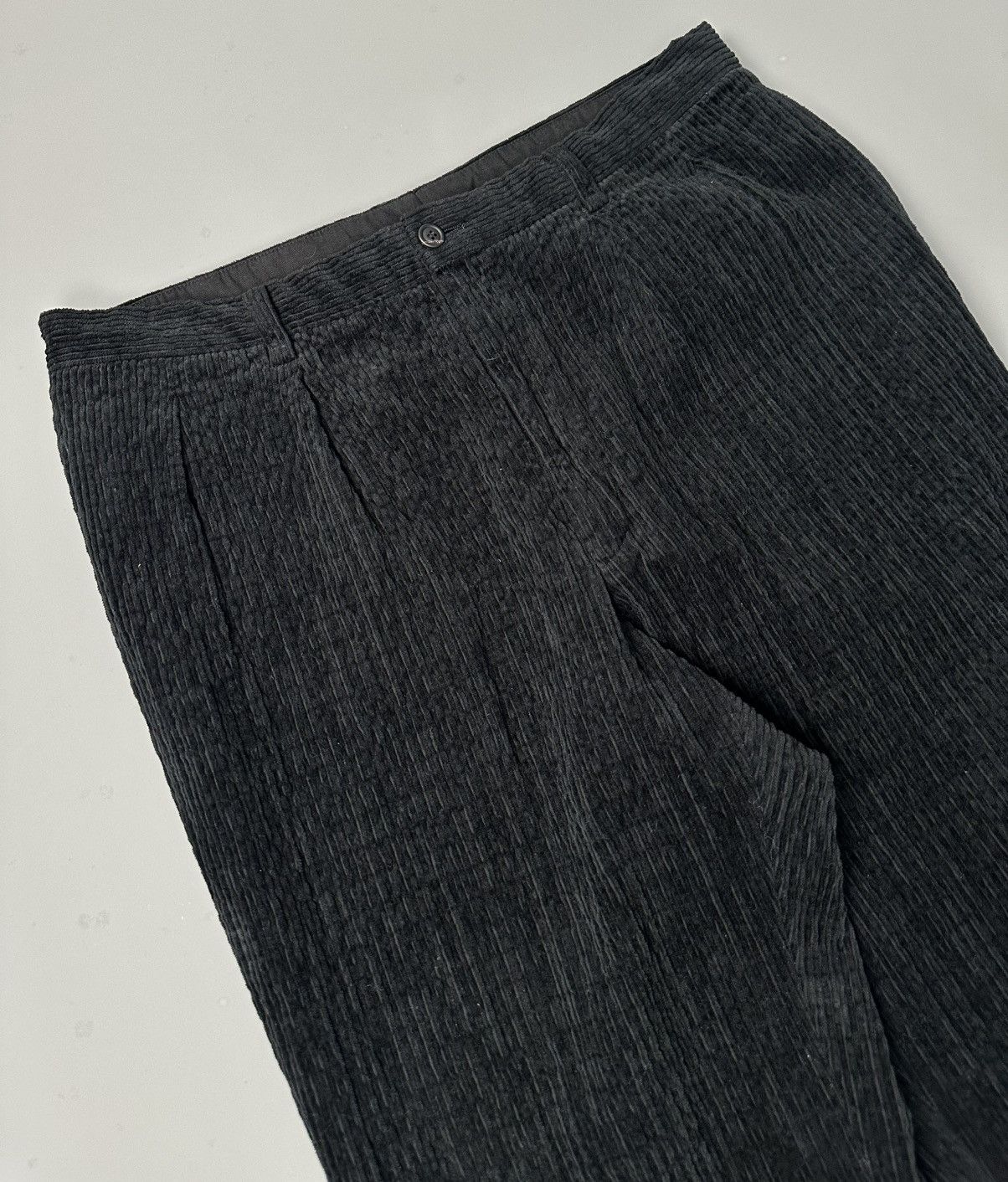 Issey Miyake Issey Miyake - Velour Cord Black Trouser - Men’s Size US 34 / EU 50 - 5 Thumbnail