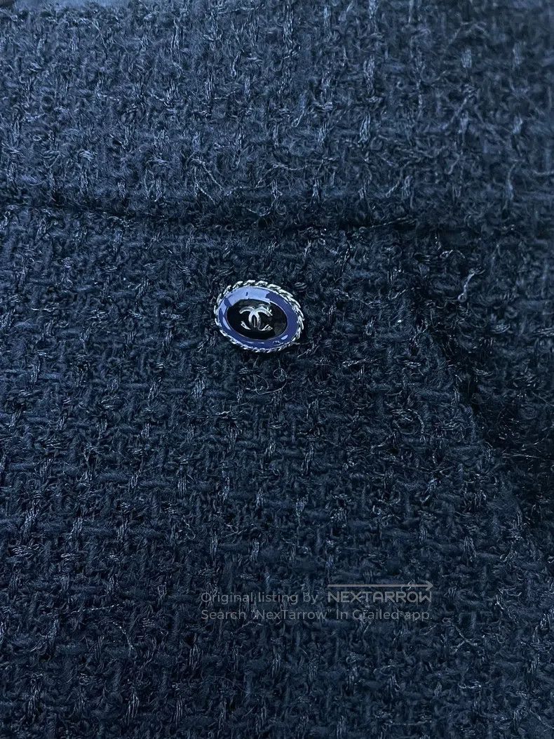 Chanel Chanel Black tweed trousers Size 42" / US 20 - 2 Thumbnail