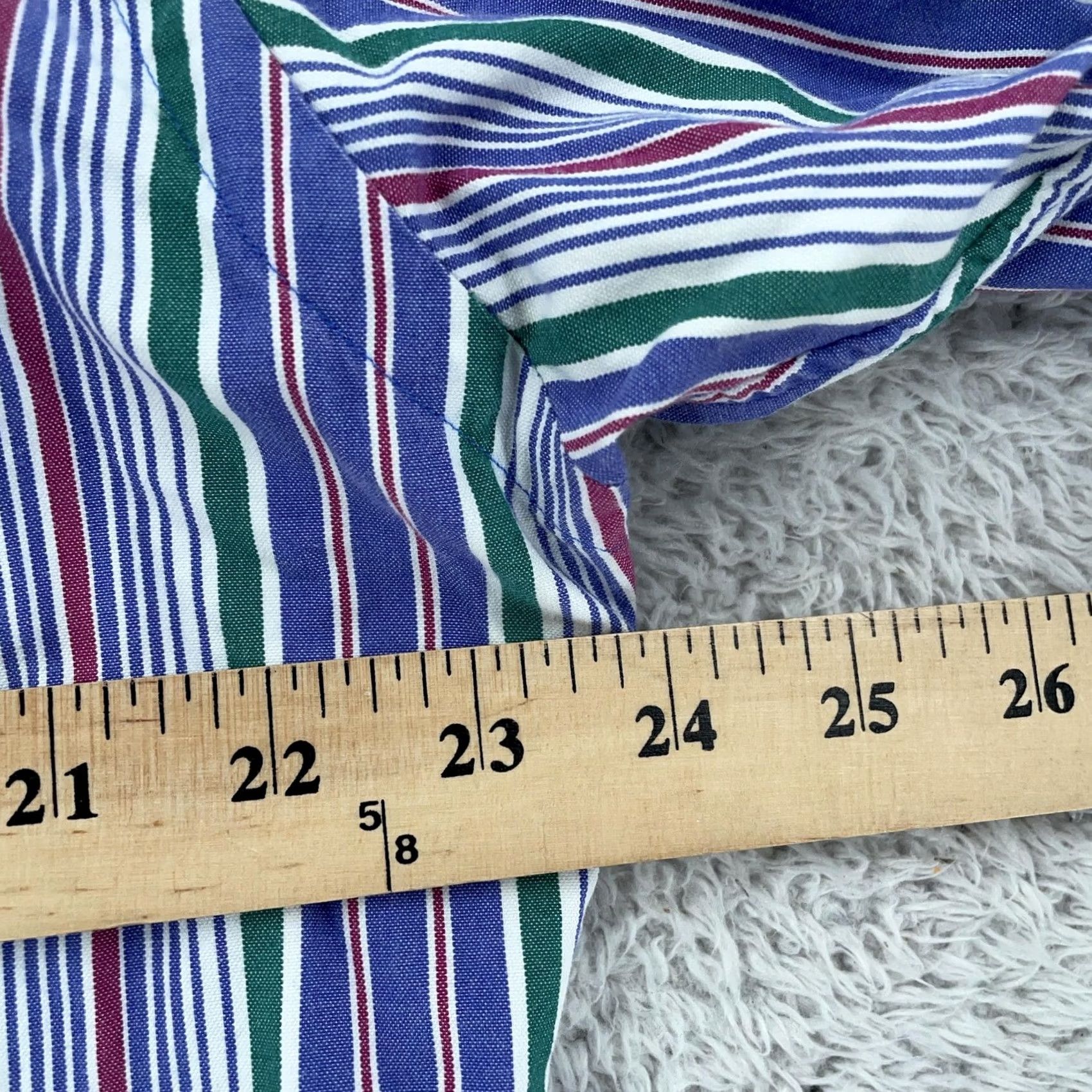 Polo Ralph Lauren Polo Ralph Lauren Shirt Men Medium Multicolor Striped Button-Up Collared Estate Sport Casual Short Sleeve? Size US M / EU 48-50 / 2 - 4 Thumbnail