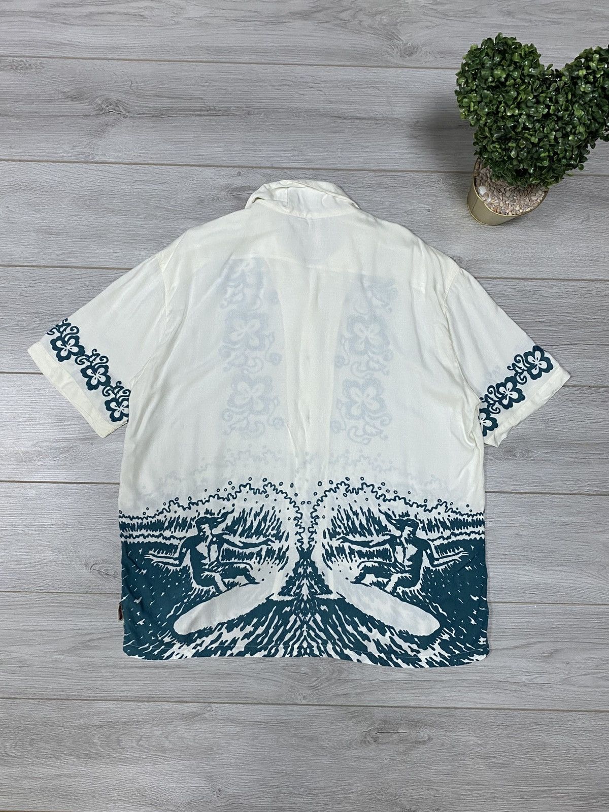 Vintage Vintage 90s MAMBO ocean 🌊 surf Shirt Tattoo Rayon Australia Size US L / EU 52-54 / 3 - 9 Thumbnail