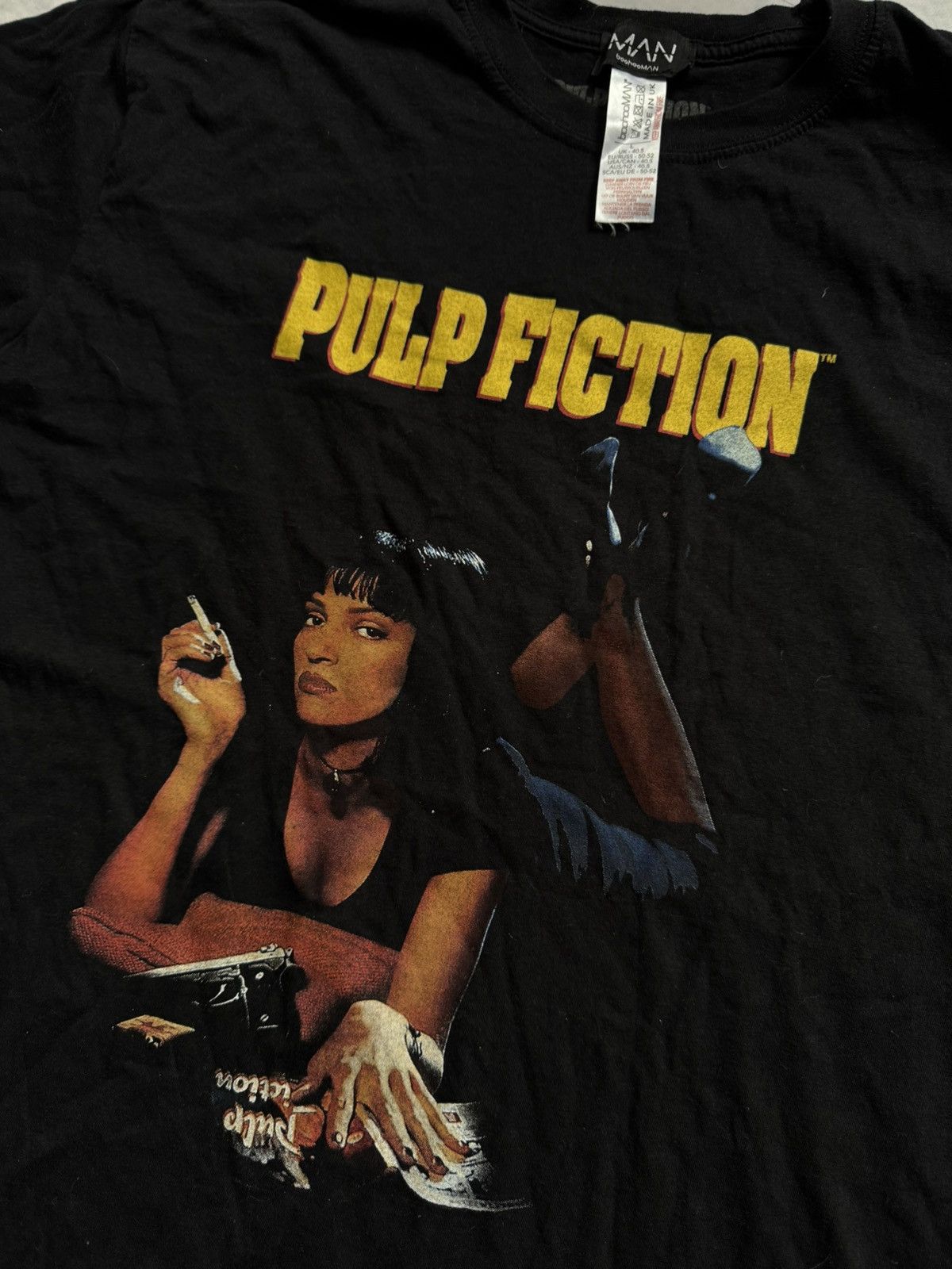 Vintage Pulp Fiction GIRL film 00s Size US L / EU 52-54 / 3 - 2 Thumbnail