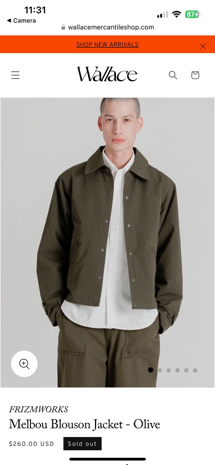 FrizmWORKS FRIZMWORKS Melbou Blouson Jacket - Olive Size US L / EU 52-54 / 3 - 1 Thumbnail