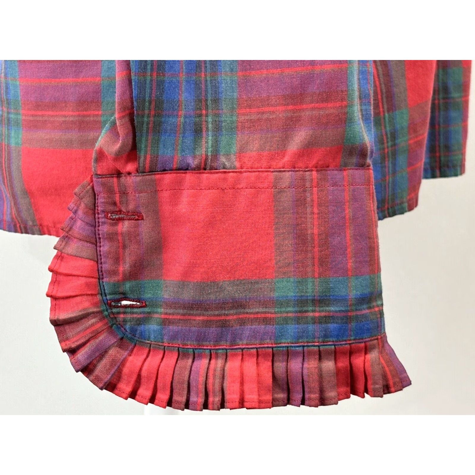 Levi's VINTAGE Levi's Plaid Western Shirt Women's Red Size 14 1970s Size XL / US 12-14 / IT 48-50 - 7 Thumbnail