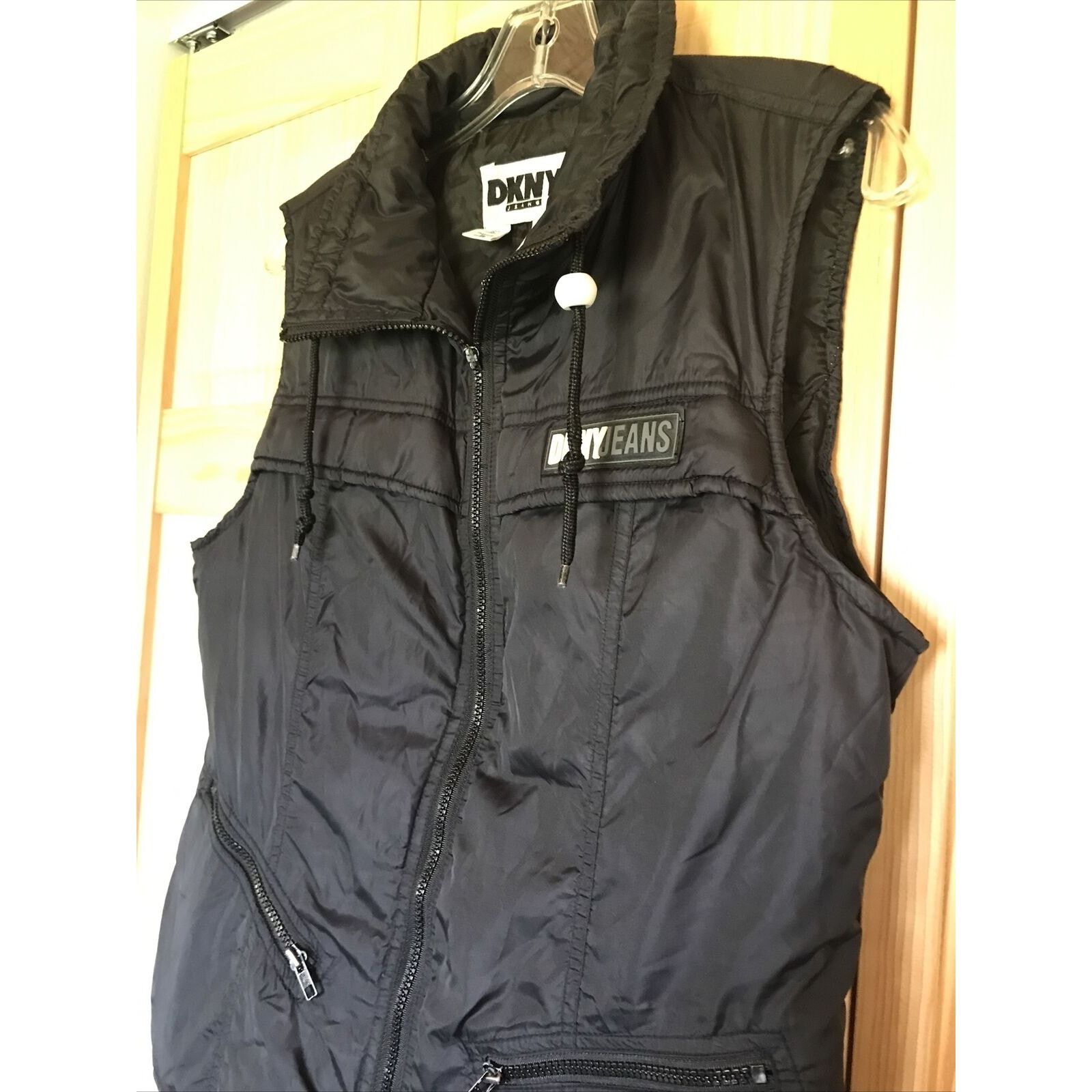 DKNY DKNY VTG Women’s S Black Down Insulated Full Zip Puffer Vest Size S / US 4 / IT 40 - 8 Thumbnail