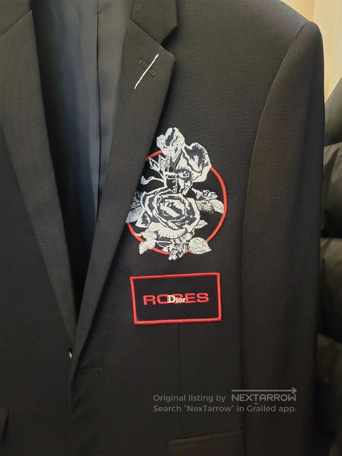 Dior Dior Embroidered Rose Wool Suit for Men. Size US S / EU 44-46 / 1 - 2 Thumbnail