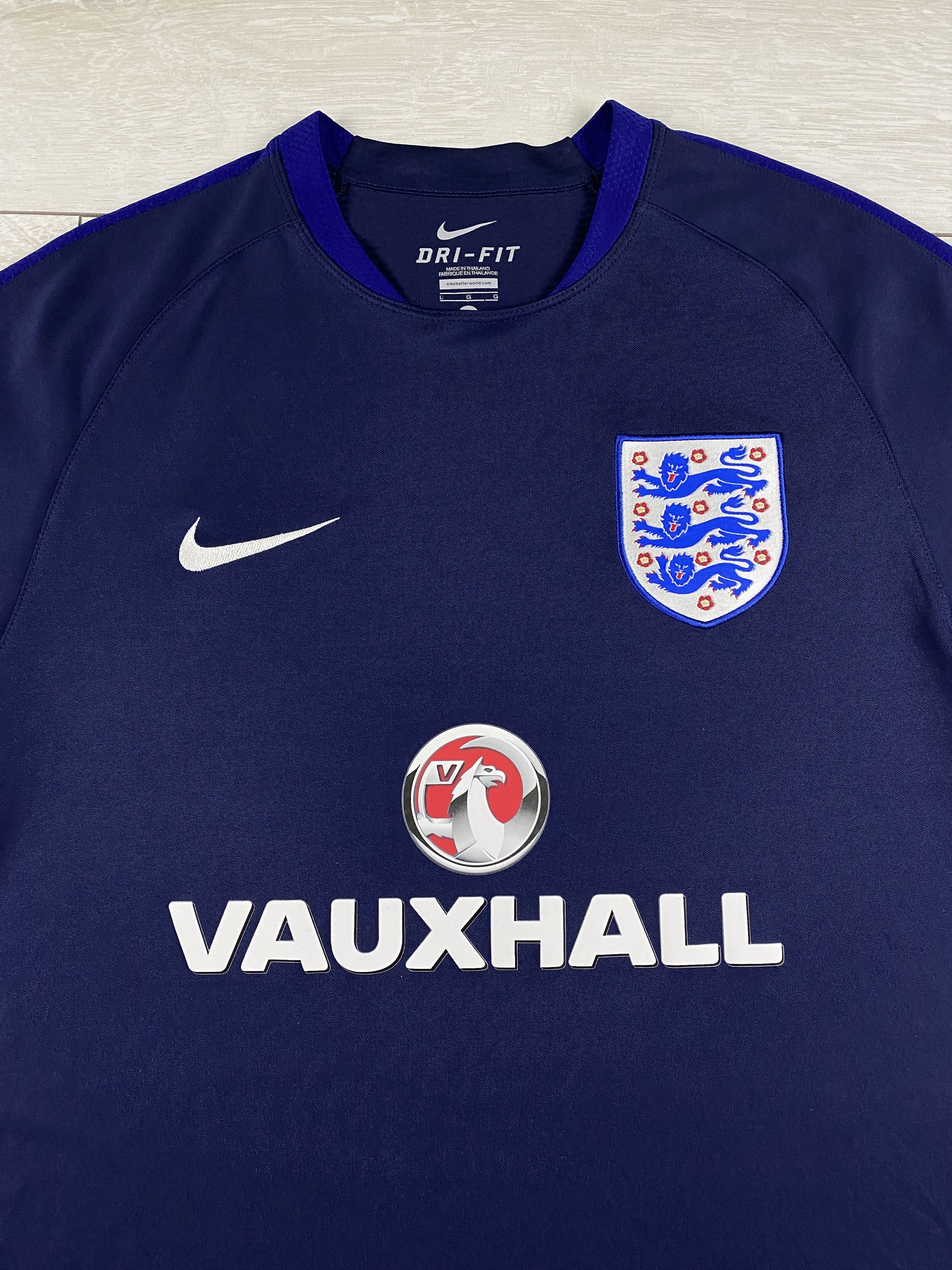 Nike ENGLAND 2016 2017 TRAINING FOOTBALL SHIRT SOCCER JERSEY Size US L / EU 52-54 / 3 - 4 Thumbnail