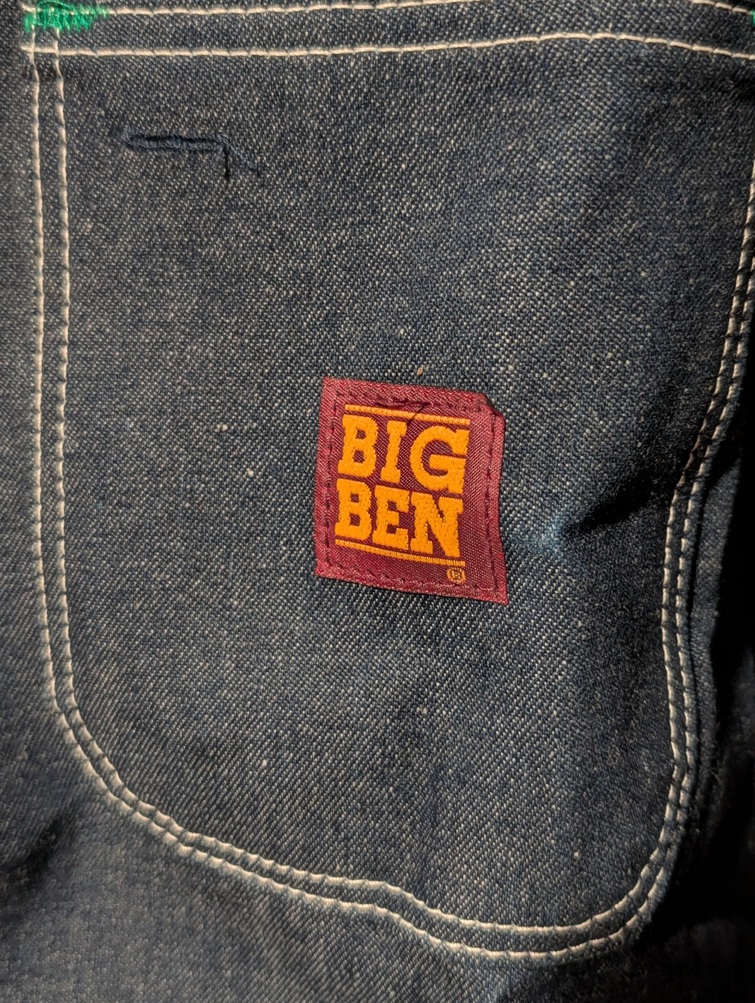 Wrangler Vintage 70s Big Ben by Wrangler Denim Chore Jacket Blanket Size US L / EU 52-54 / 3 - 2 Thumbnail