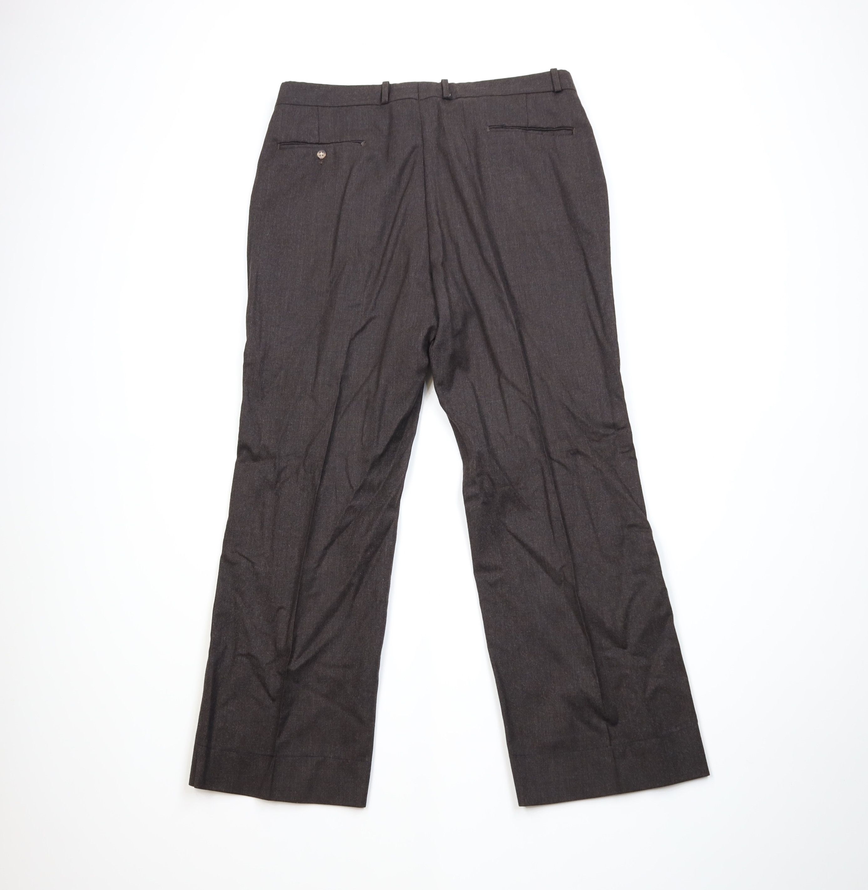 Vintage Vintage 70s Streetwear Wide Leg Chino Pants Dark Brown USA Size US 36 / EU 52 - 8 Thumbnail