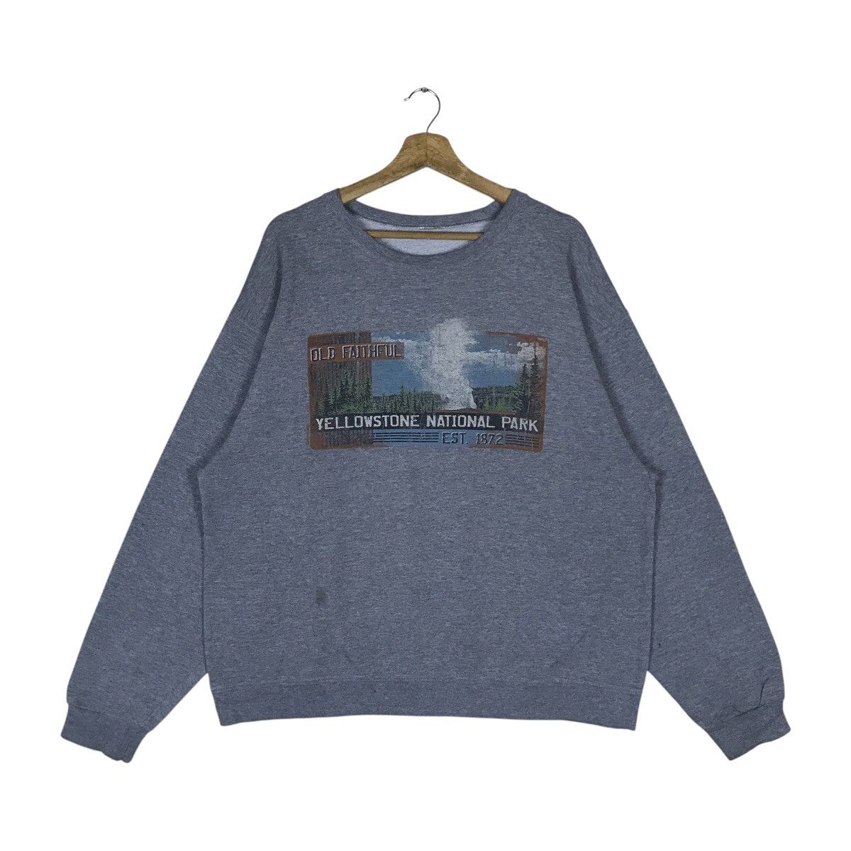 Vintage Vintage Yellowstone National Park Pullover Jumper Sweatshirt Size US L / EU 52-54 / 3 - 1 Thumbnail
