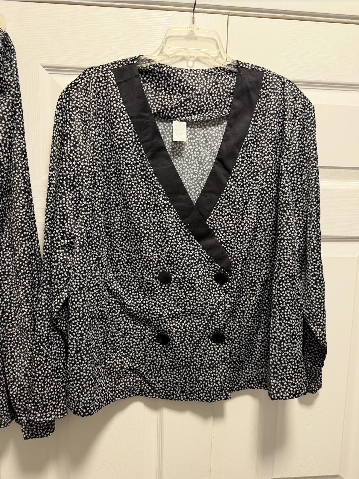 Designer Polka Dot Power Duo Vintage 2‑Piece Set Size M / US 6-8 / IT 42-44 - 9 Thumbnail