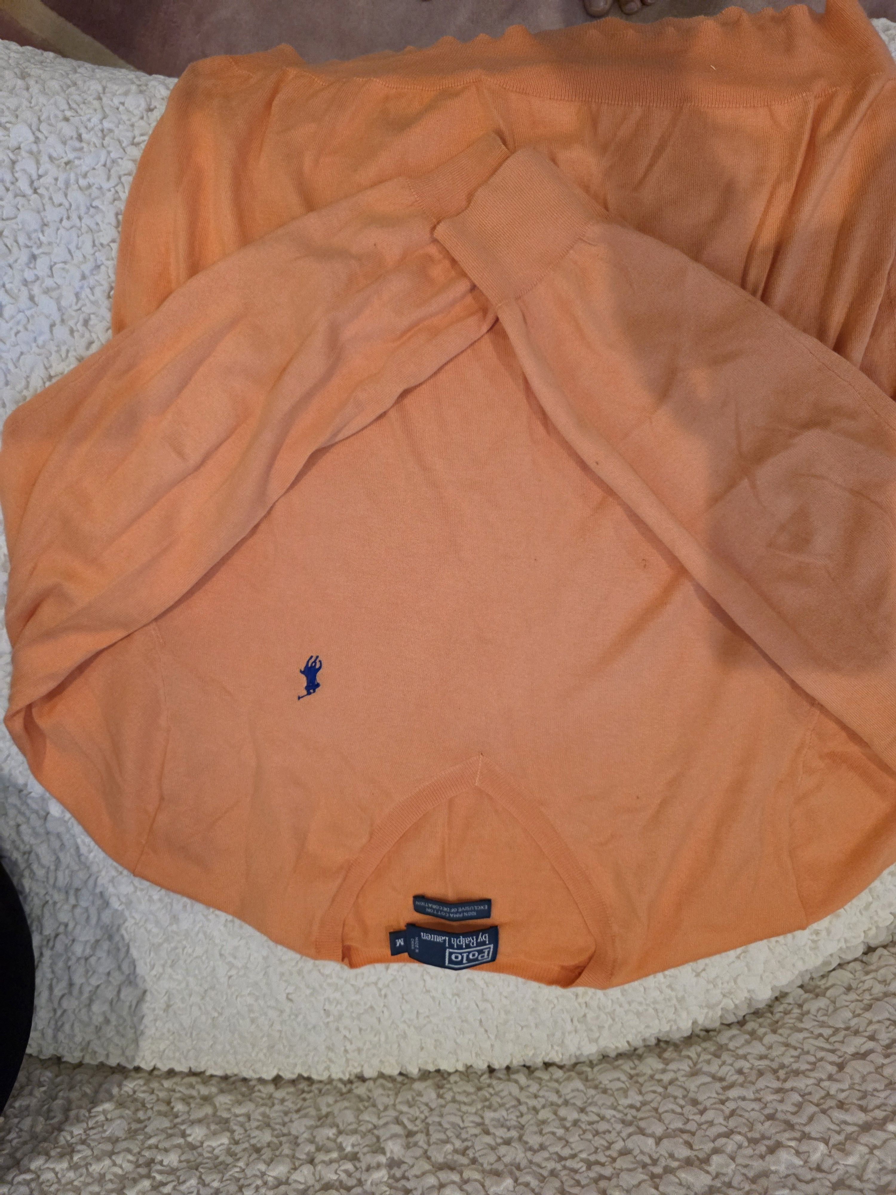 Polo Ralph Lauren Cotton Orange Sweater Size US M / EU 48-50 / 2 - 3 Thumbnail