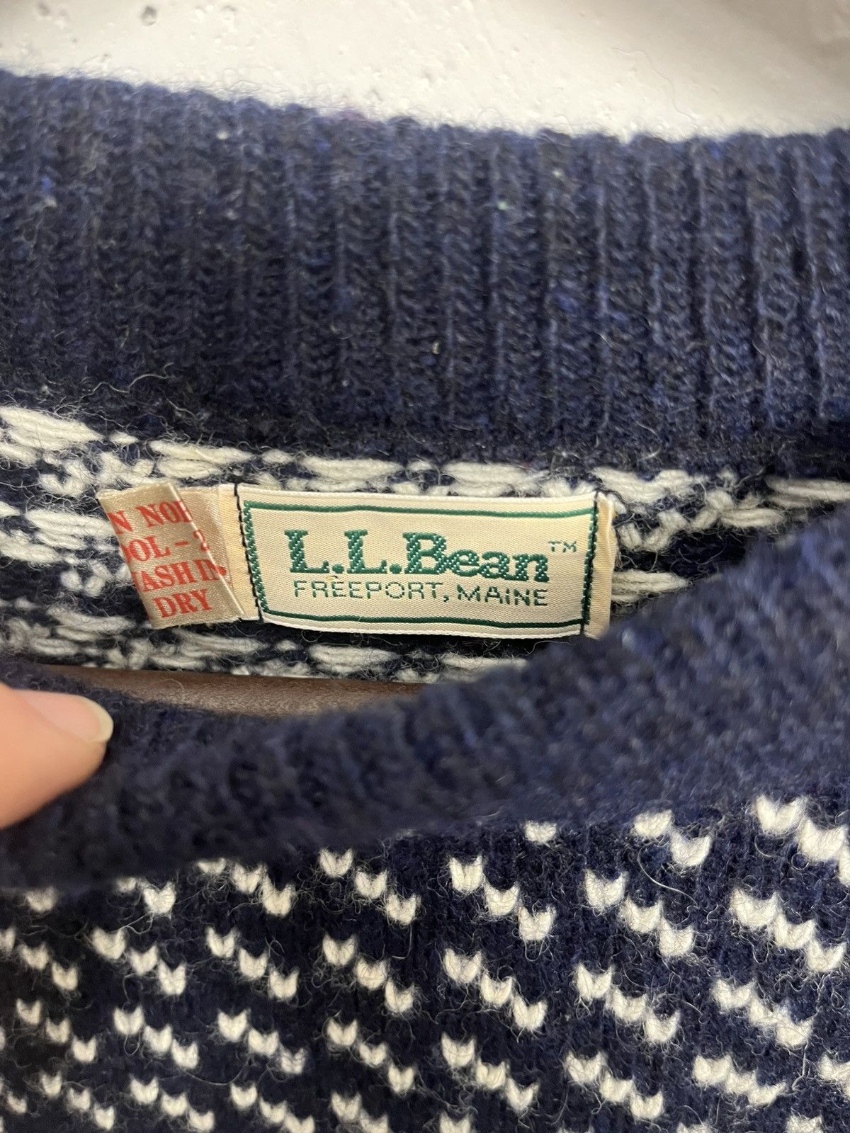 L.L. Bean Vintage LL Bean birdseye fisherman sweater Size US S / EU 44-46 / 1 - 2 Thumbnail