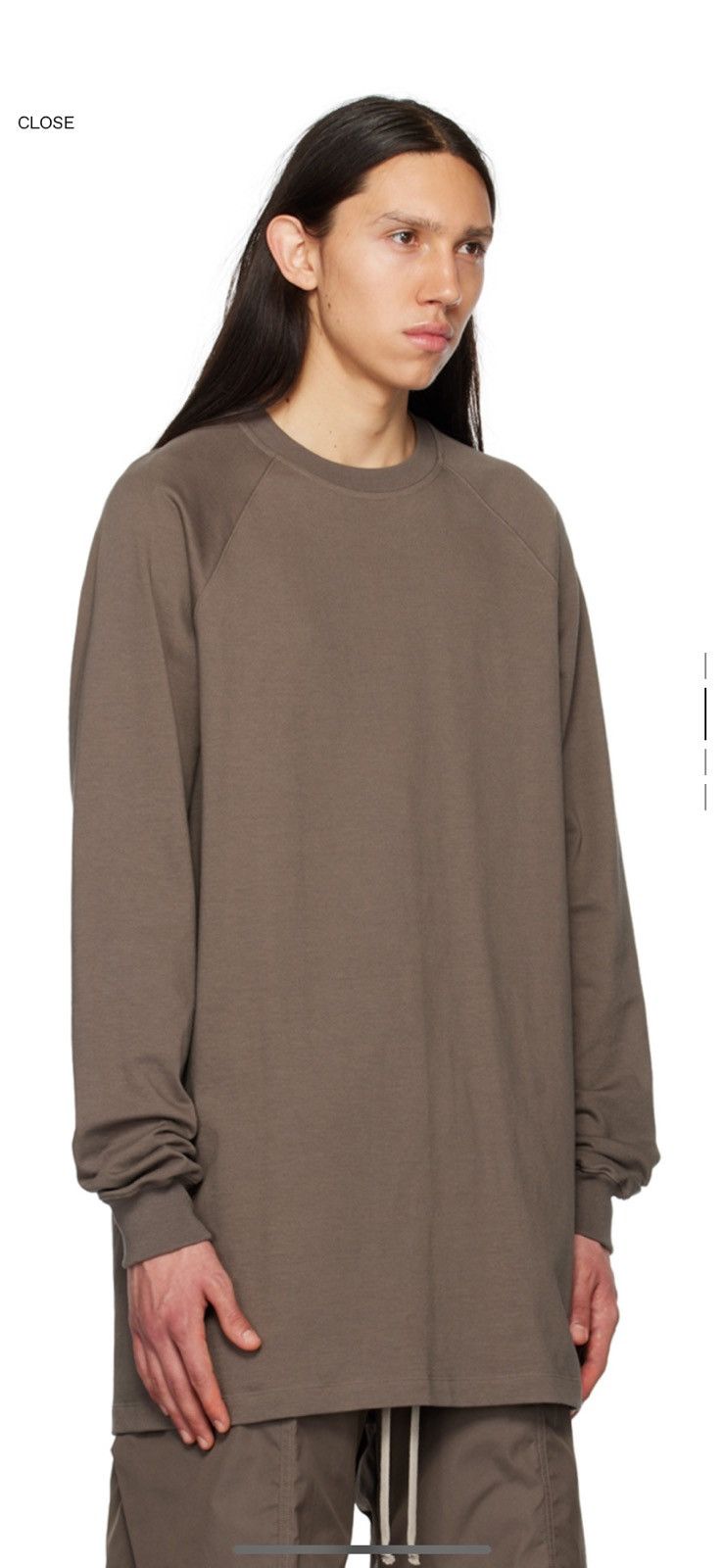 Rick Owens NWT Rick Owens SS23 EDFU Baseball T - Dust Size US XL / EU 56 / 4 - 2 Thumbnail