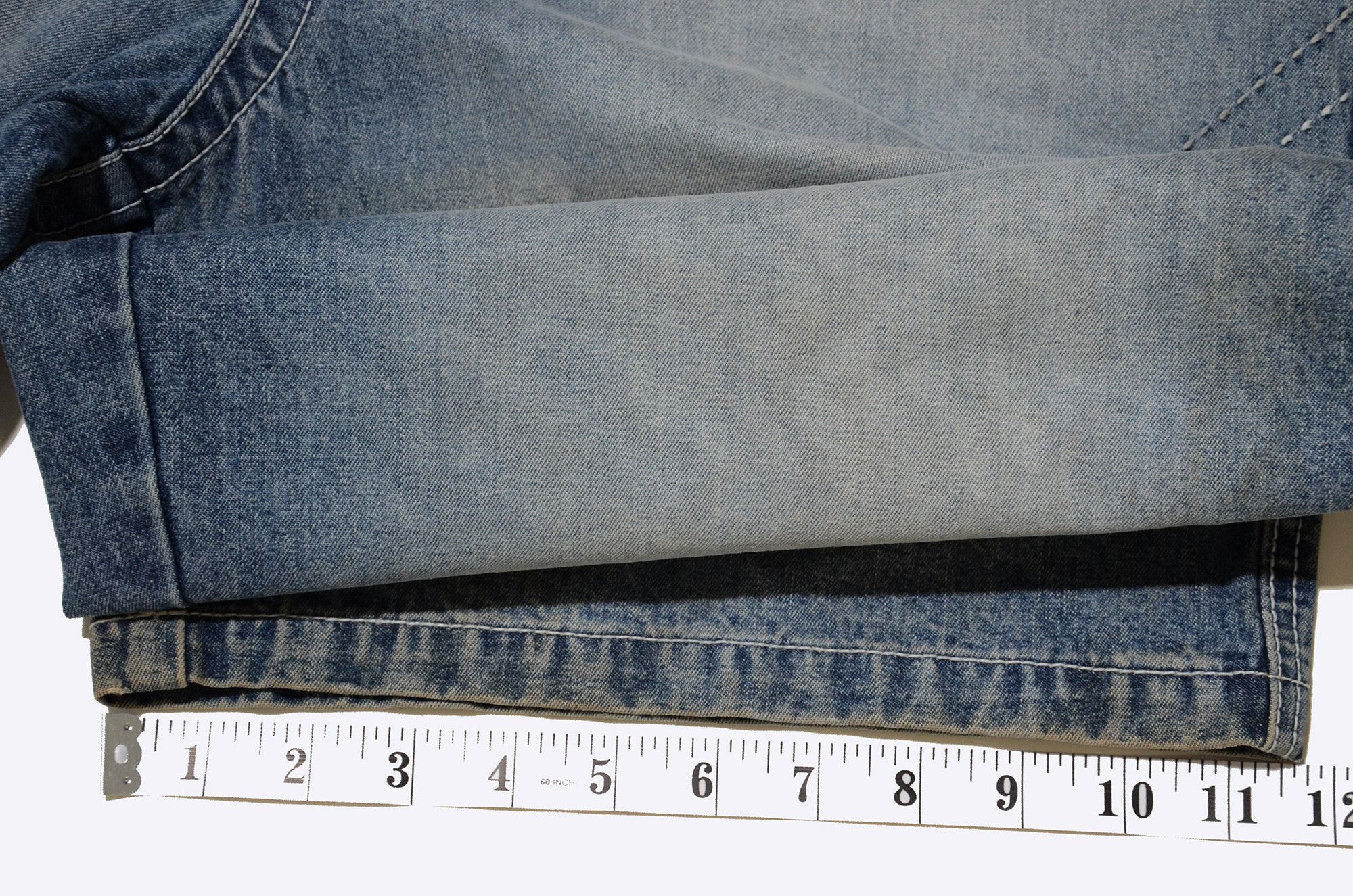 Phat Farm [Color Defects] PF Jorts Denim Shorts 90s Hiphop Streetwear Size US 30 / EU 46 - 15 Thumbnail