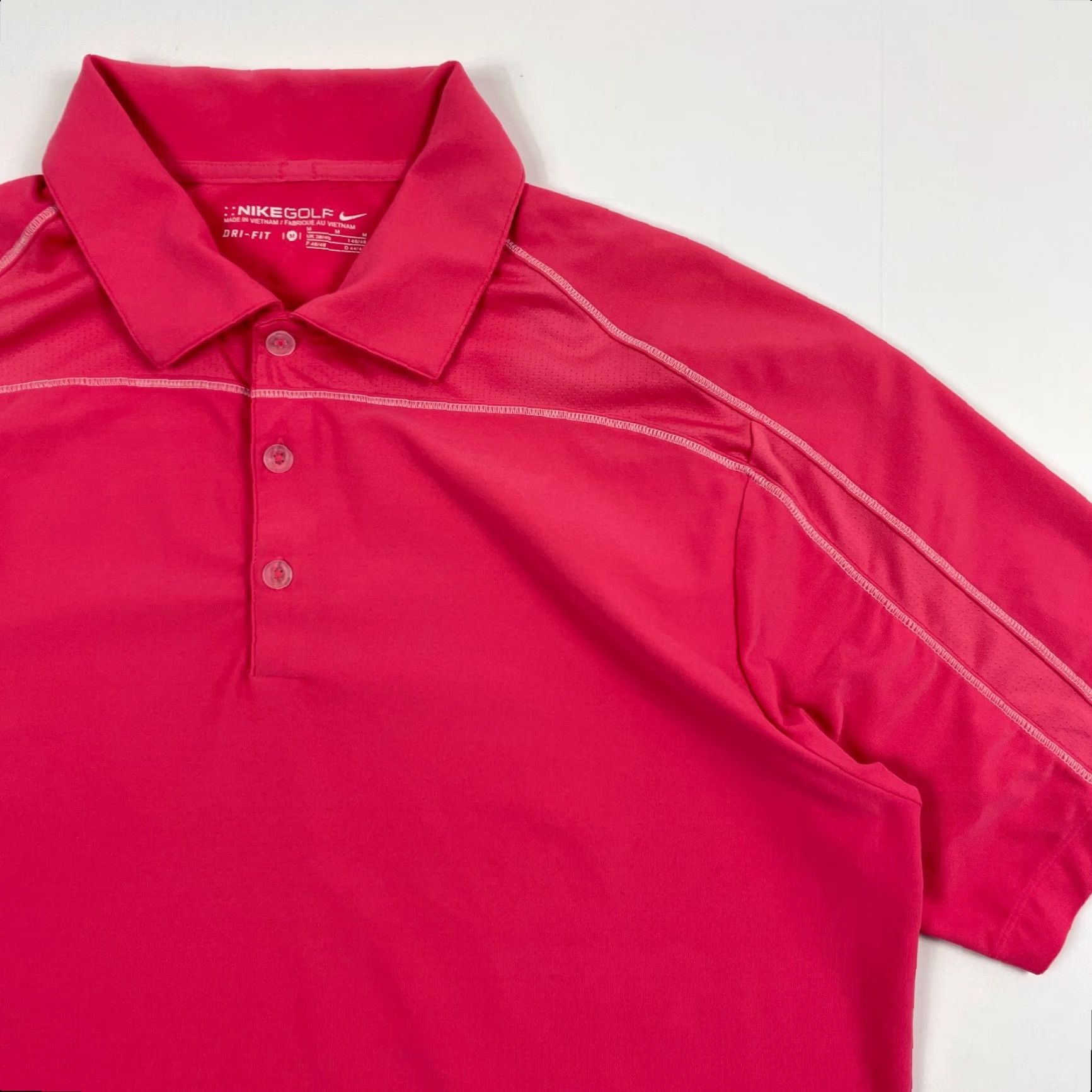 Nike Nike Polo Shirt Mens Medium Pink Dri-Fit Golf Short Sleeve Lightweight Outdoors Size US M / EU 48-50 / 2 - 3 Thumbnail