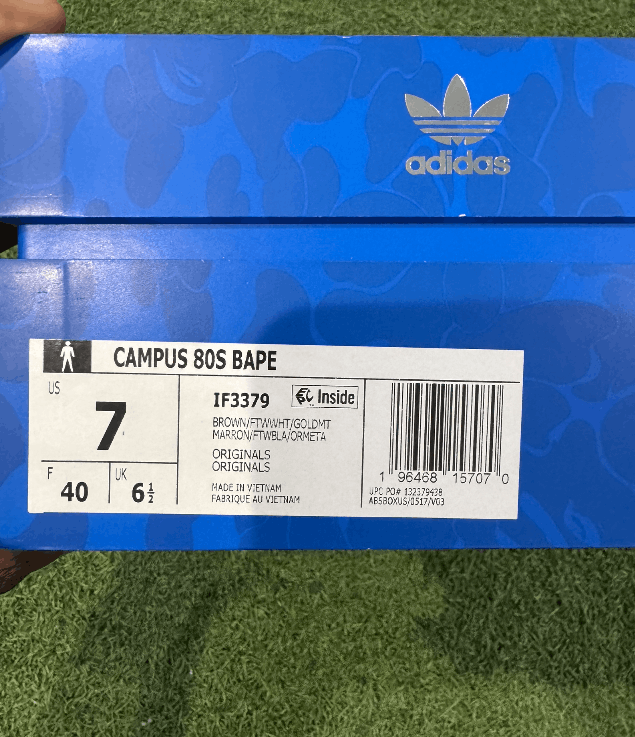 Adidas adidas Men's Bape x Campus 80s '30th Anniversary, Brown Size US 7 / EU 40 - 8 Thumbnail