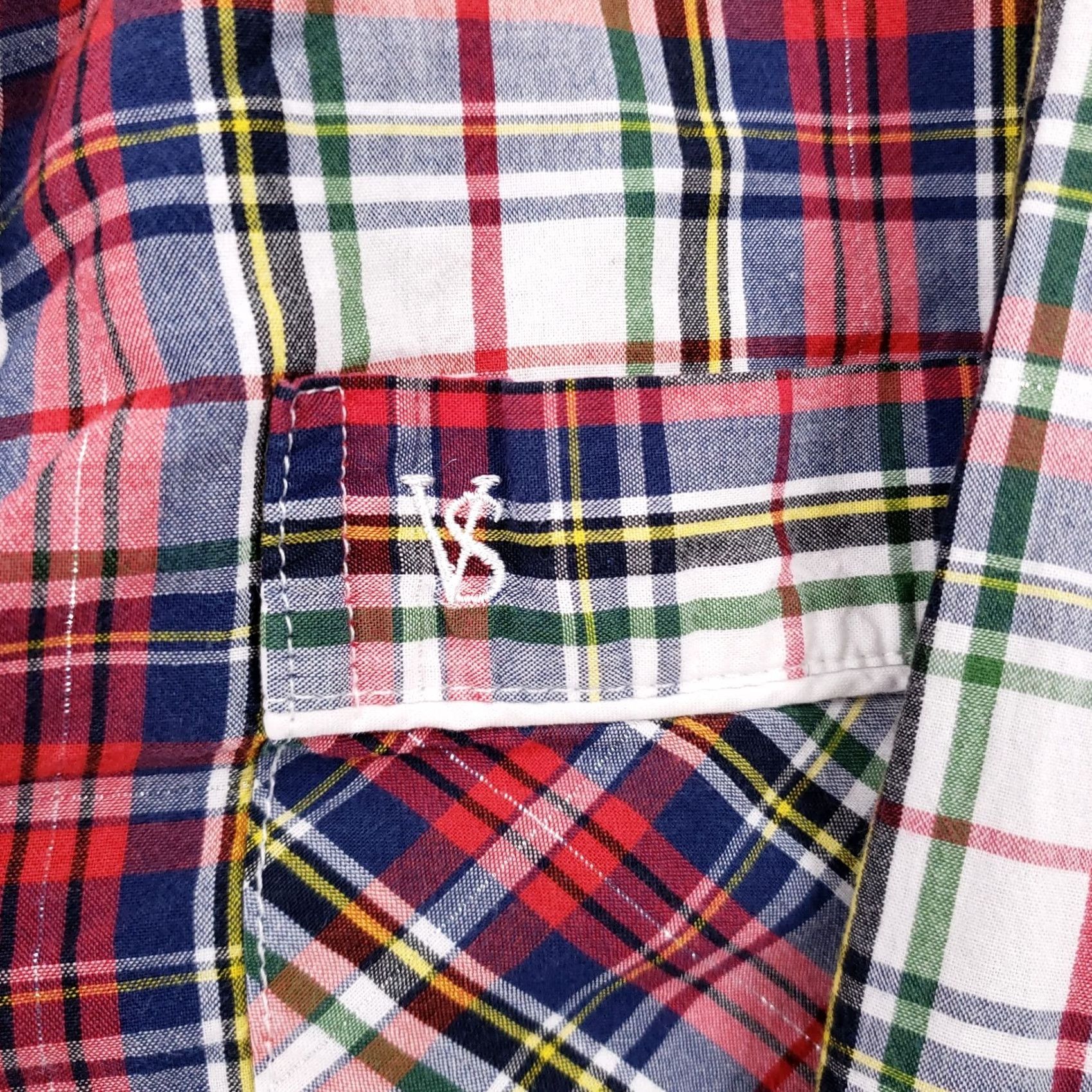 Victoria's Secret Victoria's Secret Pajama Top Women's XL Red Cotton Plaid Button Up Sleepwear Tartan Cotton Blend Size XL / US 12-14 / IT 48-50 - 4 Thumbnail