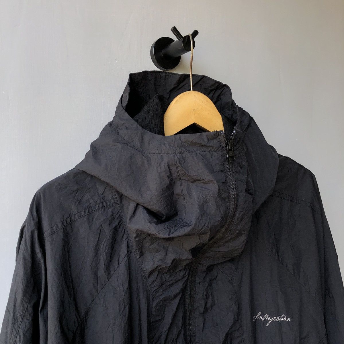 Japanese Brand D5OVE Metallic Black Technical Jacket Pleated Effect Size US XL / EU 56 / 4 - 7 Thumbnail