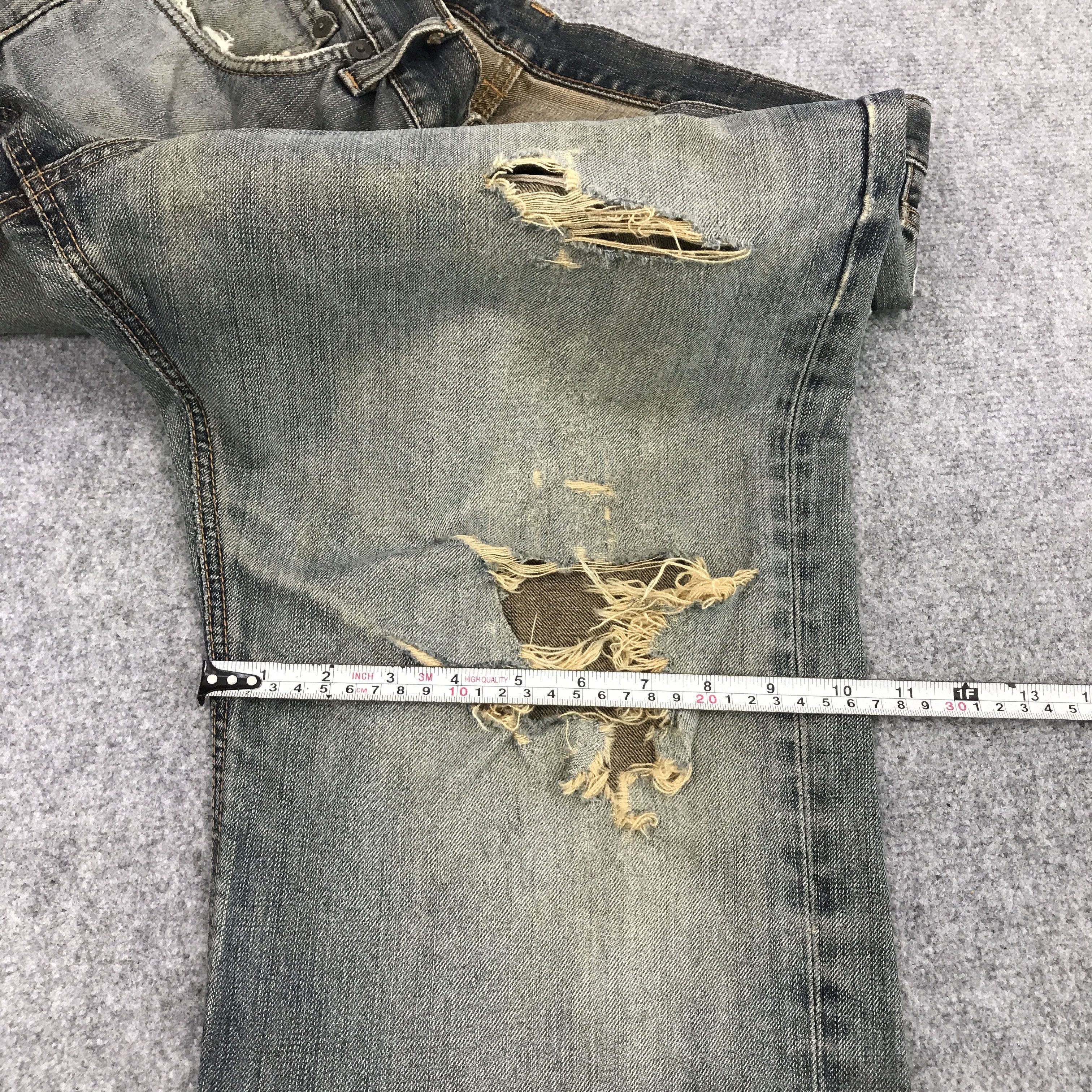 Edwin BAGGY DENIM EDWIN DISTRESSED JEAN PANTS Size US 34 / EU 50 - 8 Thumbnail
