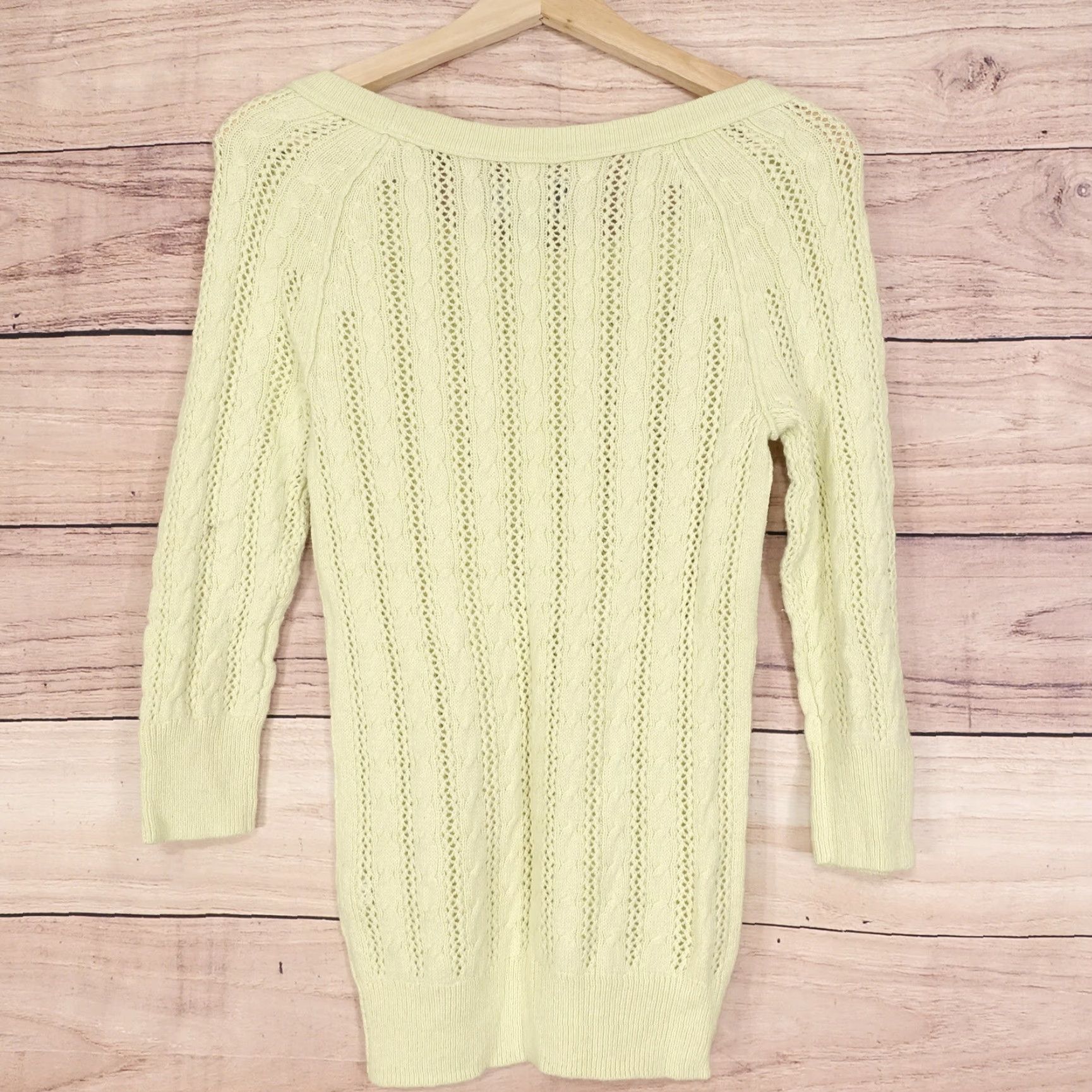 American Eagle Outfitters AMERICAN EAGLE PULLOVER SWEATER WOMENS SMALL YELLOW REGULAR FIT Size S / US 4 / IT 40 - 6 Thumbnail