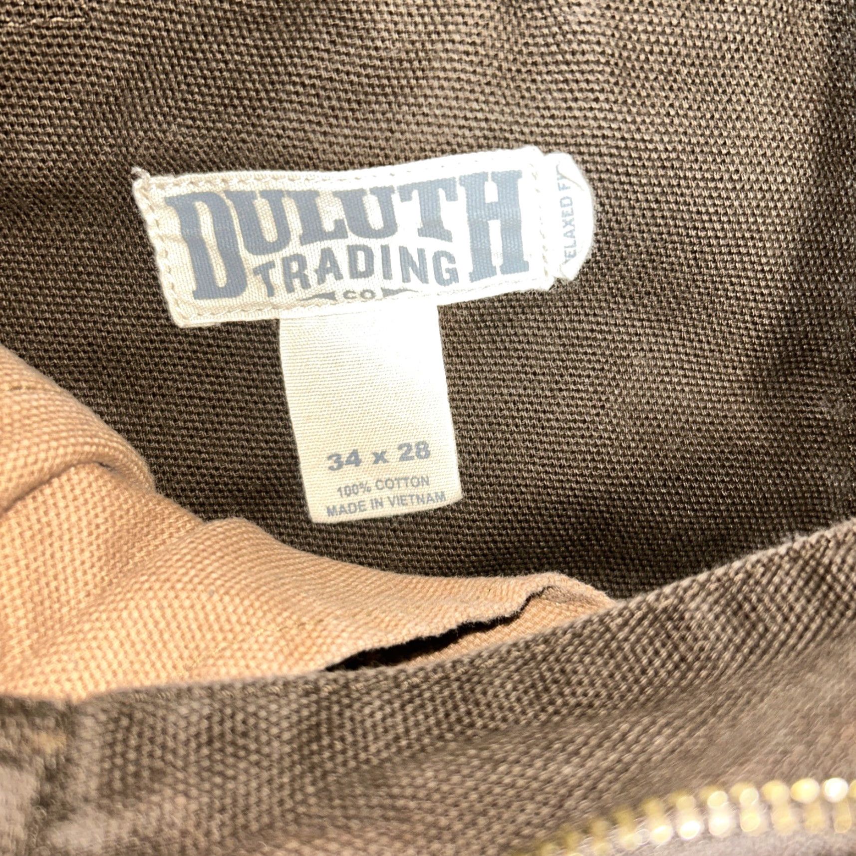 Duluth Trading Company Duluth Trading Pants Mens Cargo Canvas Brown Distressed Thick Twill 32 Regular 31in Inseam Mens Pants Size US 32 / EU 48 - 4 Thumbnail