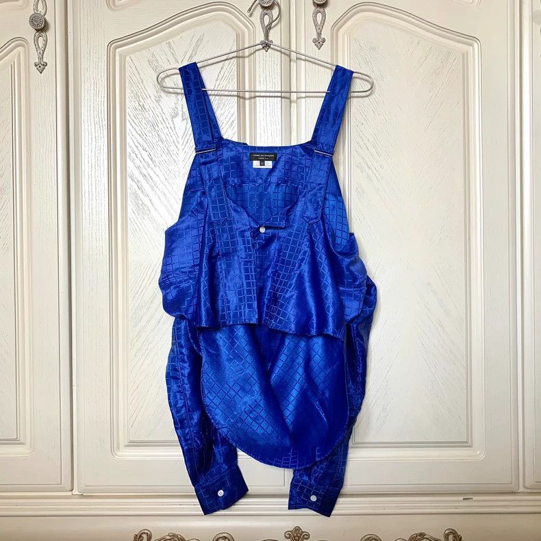 Comme Des Garcons Blue silk shirt 2505-Nextarrow