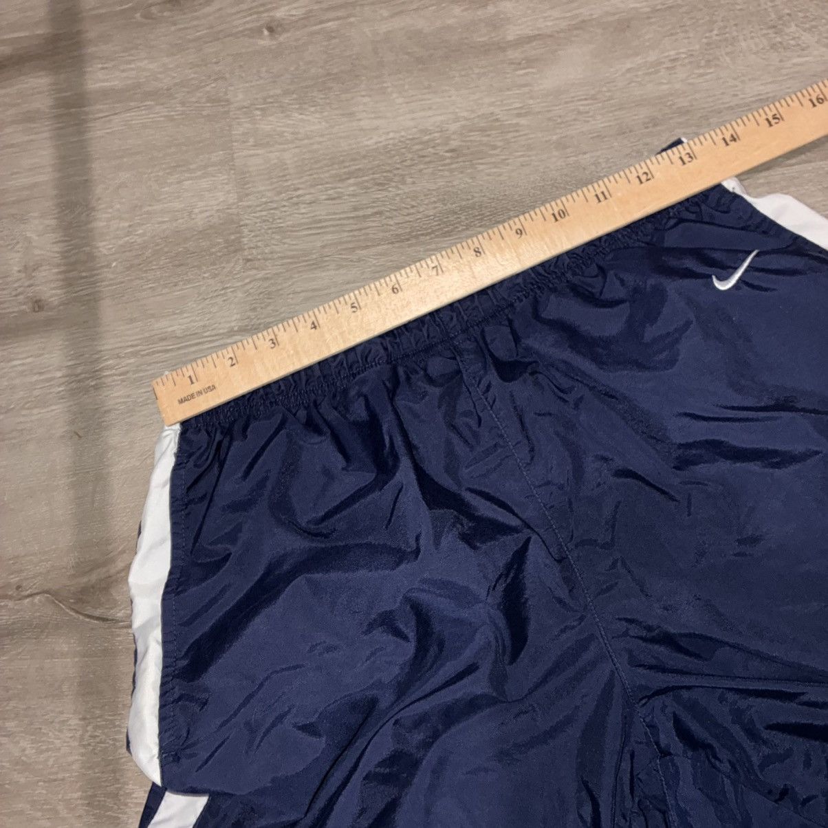 Nike Y2K Baggy Nike Gray Tag Sweatpants Sm Navy Blue White Stripe Size US 30 / EU 46 - 4 Thumbnail