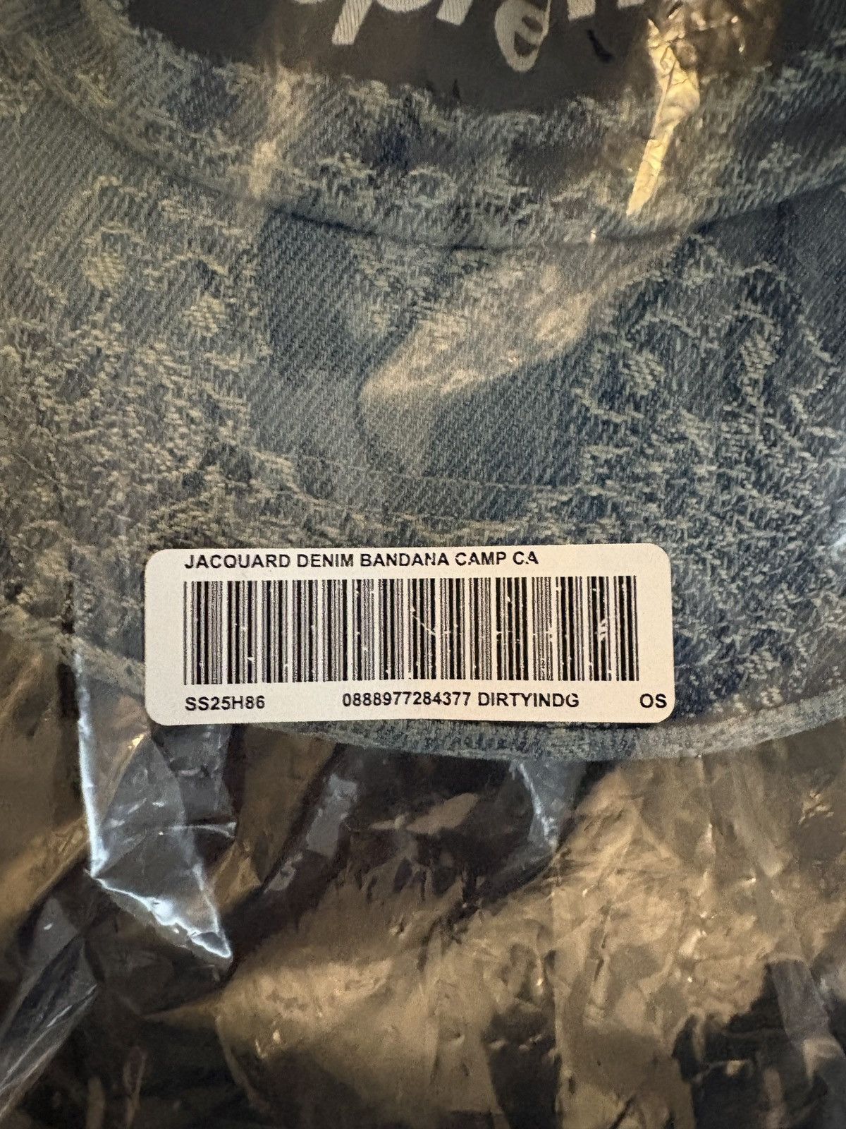 Supreme Supreme bandana denim jacquard hat indigo SS25 NEW Size ONE SIZE - 2 Thumbnail