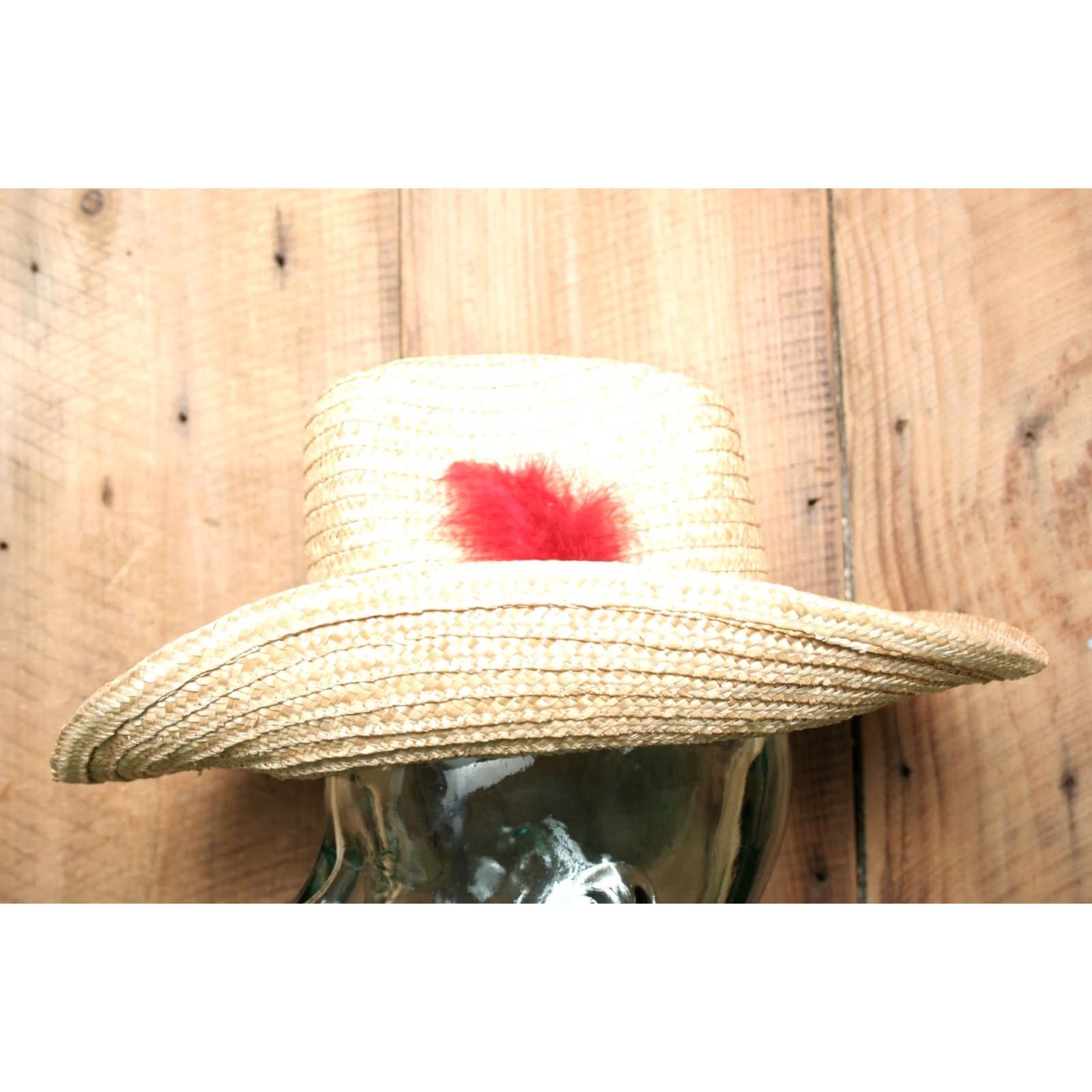 Vintage VINTAGE Miller High Life Band Straw Stomper Cowboy Hat Sz. M Natural Unisex Adults Cowboy Hat Beer 90s Mens Size ONE SIZE - 3 Thumbnail