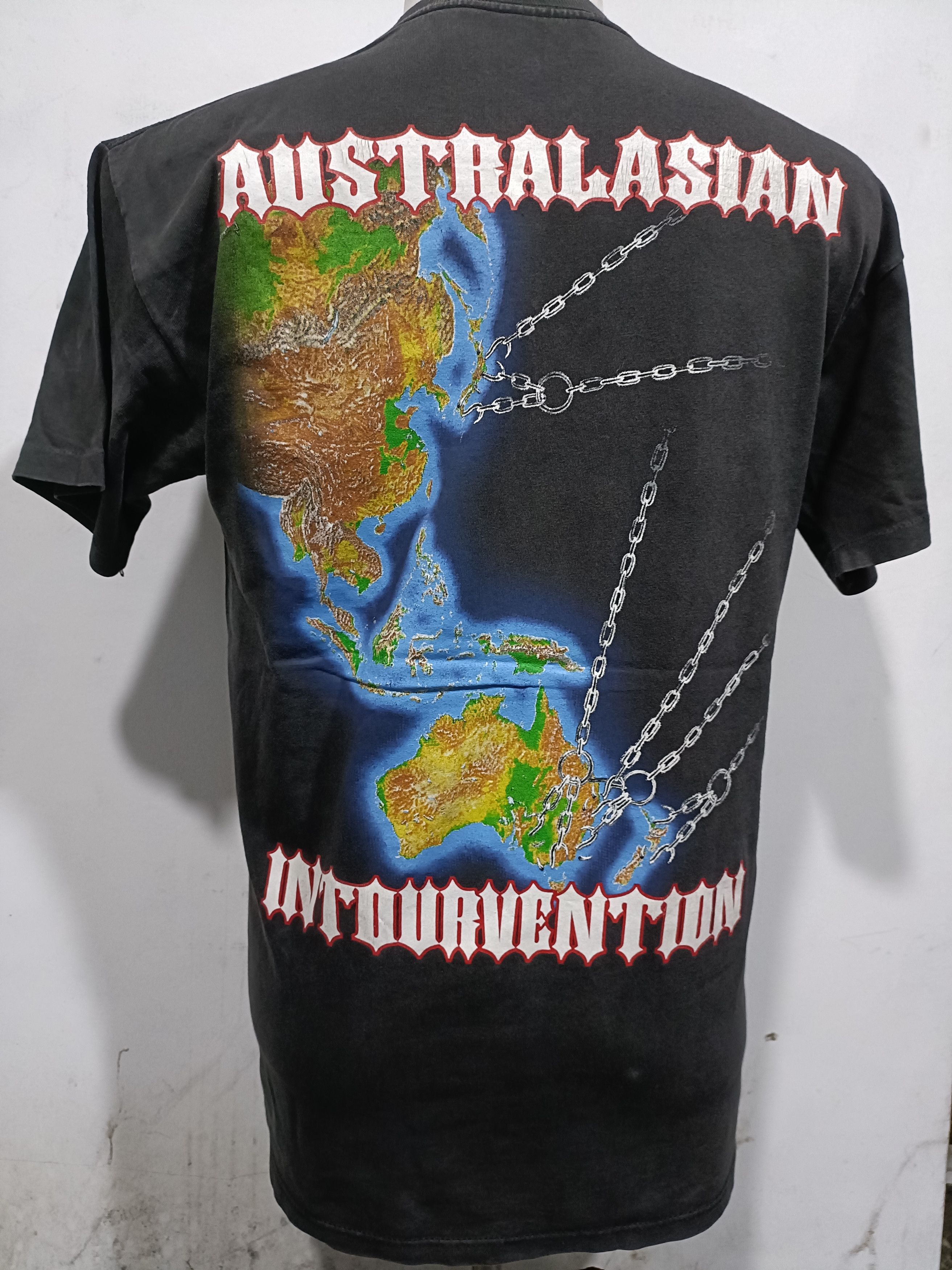 Vintage Vintage 1994 Slayer Australasian Tour T shirt Size US L / EU 52-54 / 3 - 8 Thumbnail