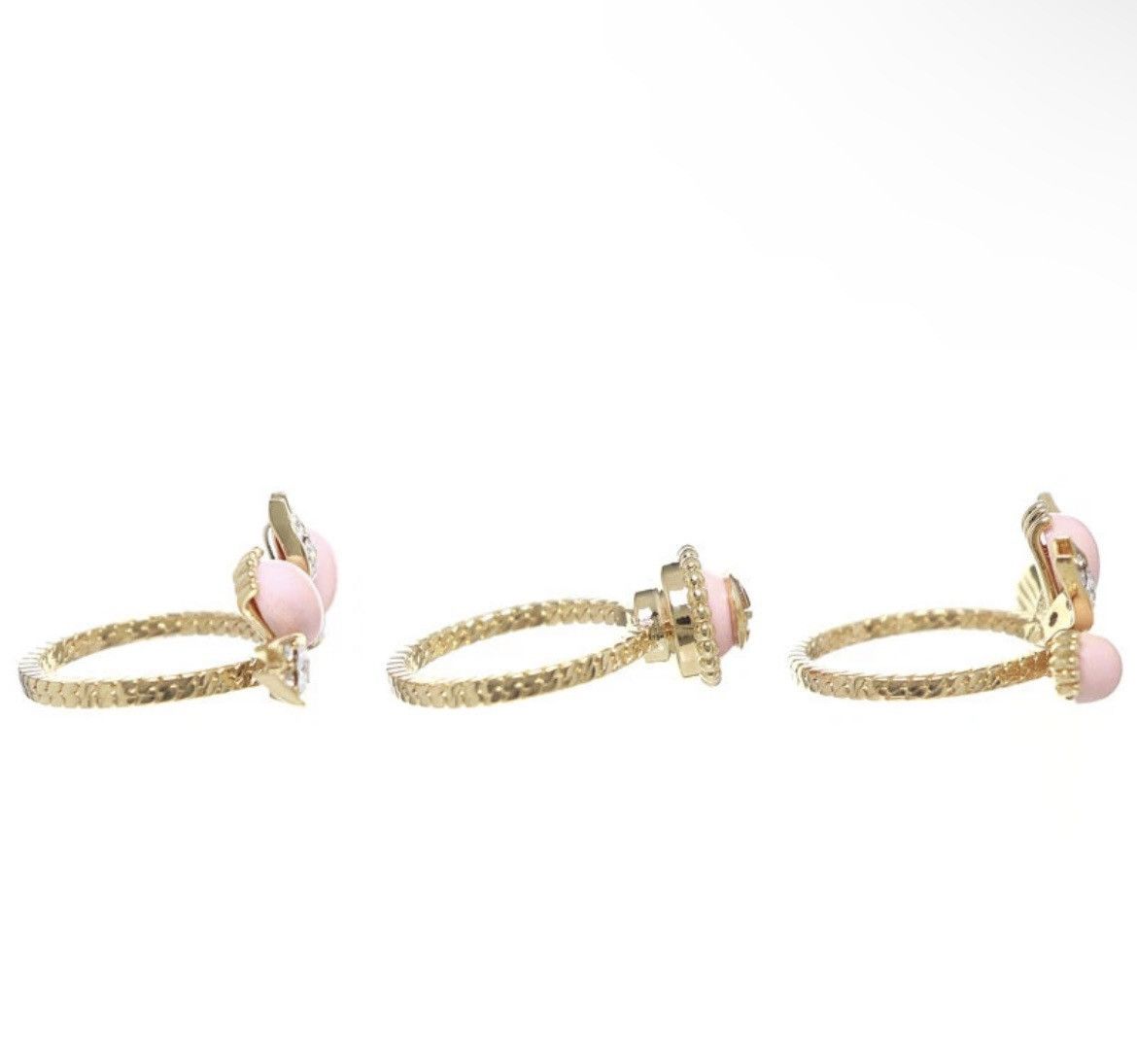 Gucci Gucci Interlocking G Flower Ring Ottone/Resin/Strass Size ONE SIZE - 4 Thumbnail