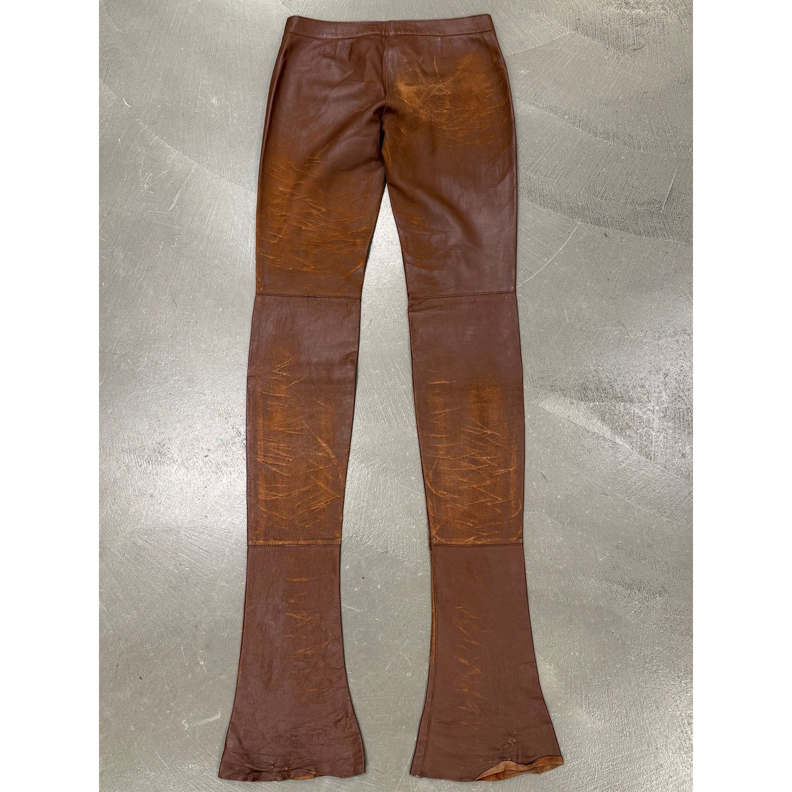 Dolce & Gabbana A/W2001 Dolce & Gabbana runway over-heel leather pants Size US 26 / EU 42 - 2 Thumbnail