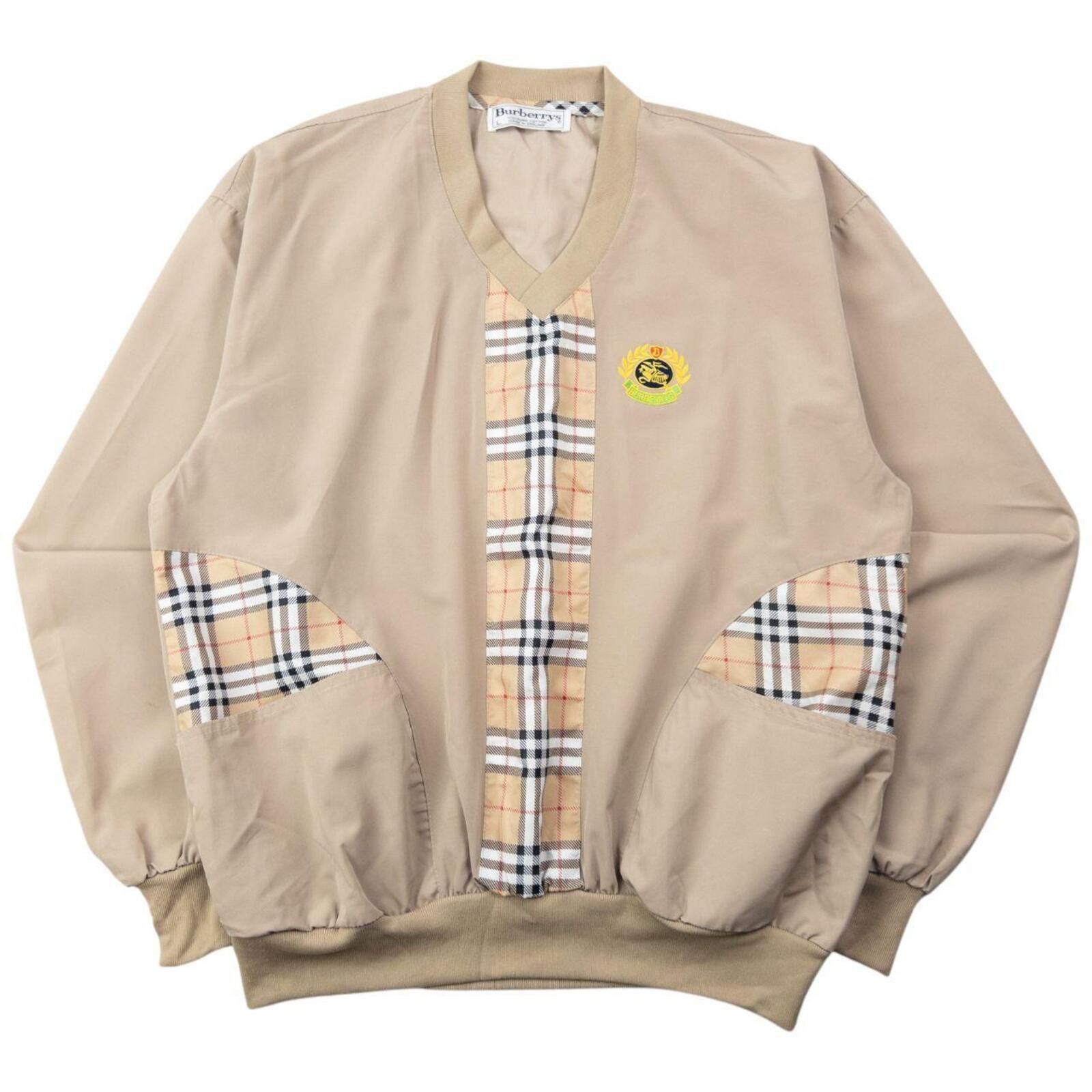 Burberry Vintage 90s Burberry NovaCheck Lightweight Pullover Jacket S Size US S / EU 44-46 / 1 - 1 Thumbnail