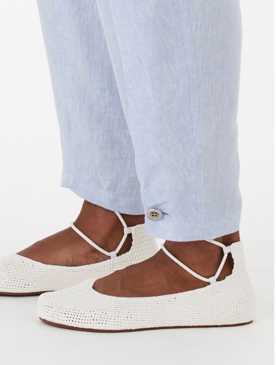 Loro Piana o1srvl11e0424 Trouser in Sky Blue Size 28" / US 6 / IT 42 - 3 Thumbnail