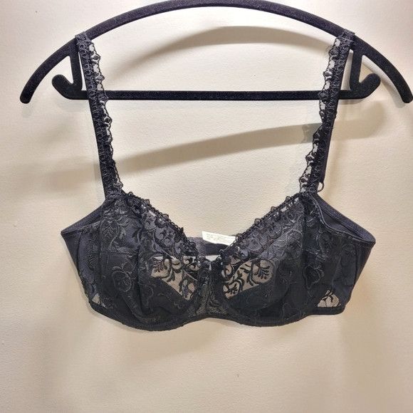 Other Chantelle Black Lace Floral Bra - 36c Size ONE SIZE - 1 Thumbnail