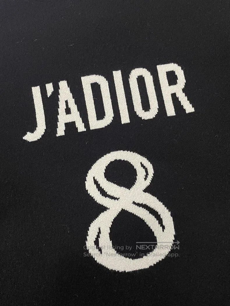 Dior Dior Black and white 8-character cashmere sweater Size XS / US 0-2 / IT 36-38 - 3 Thumbnail