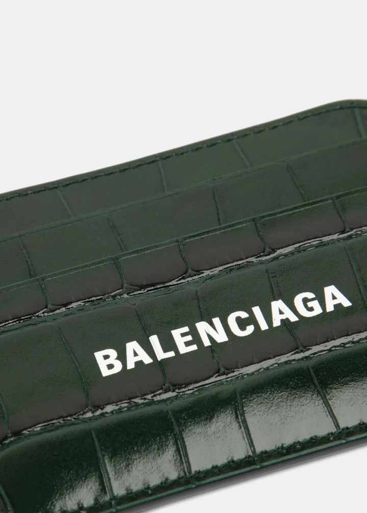Balenciaga o1s1rm1025 Size: OS / Cash Card Holder in Green Size ONE SIZE - 3 Thumbnail