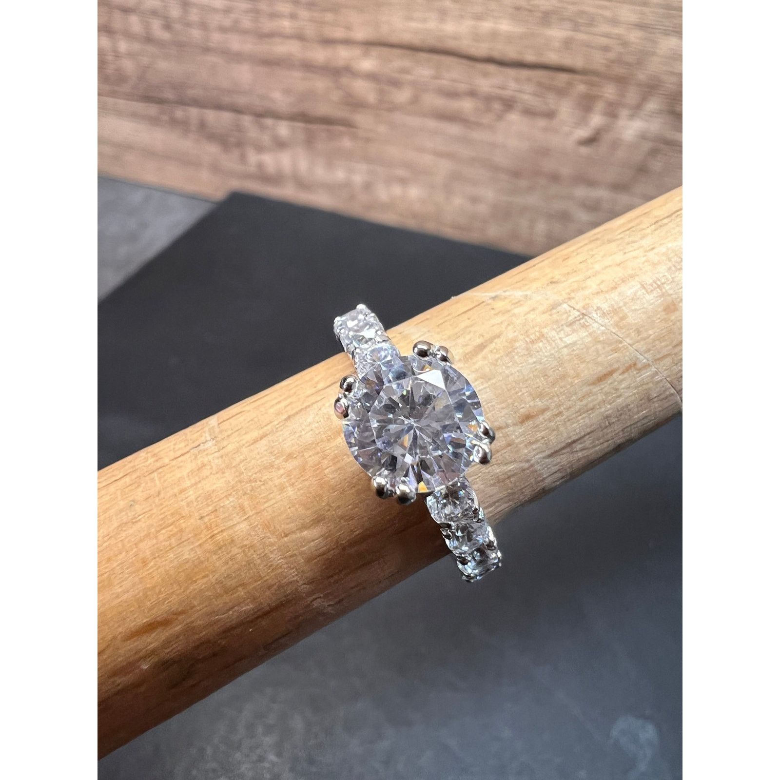 Other Cubic zirconia sterling silver ring size 7 Size ONE SIZE - 15 Thumbnail