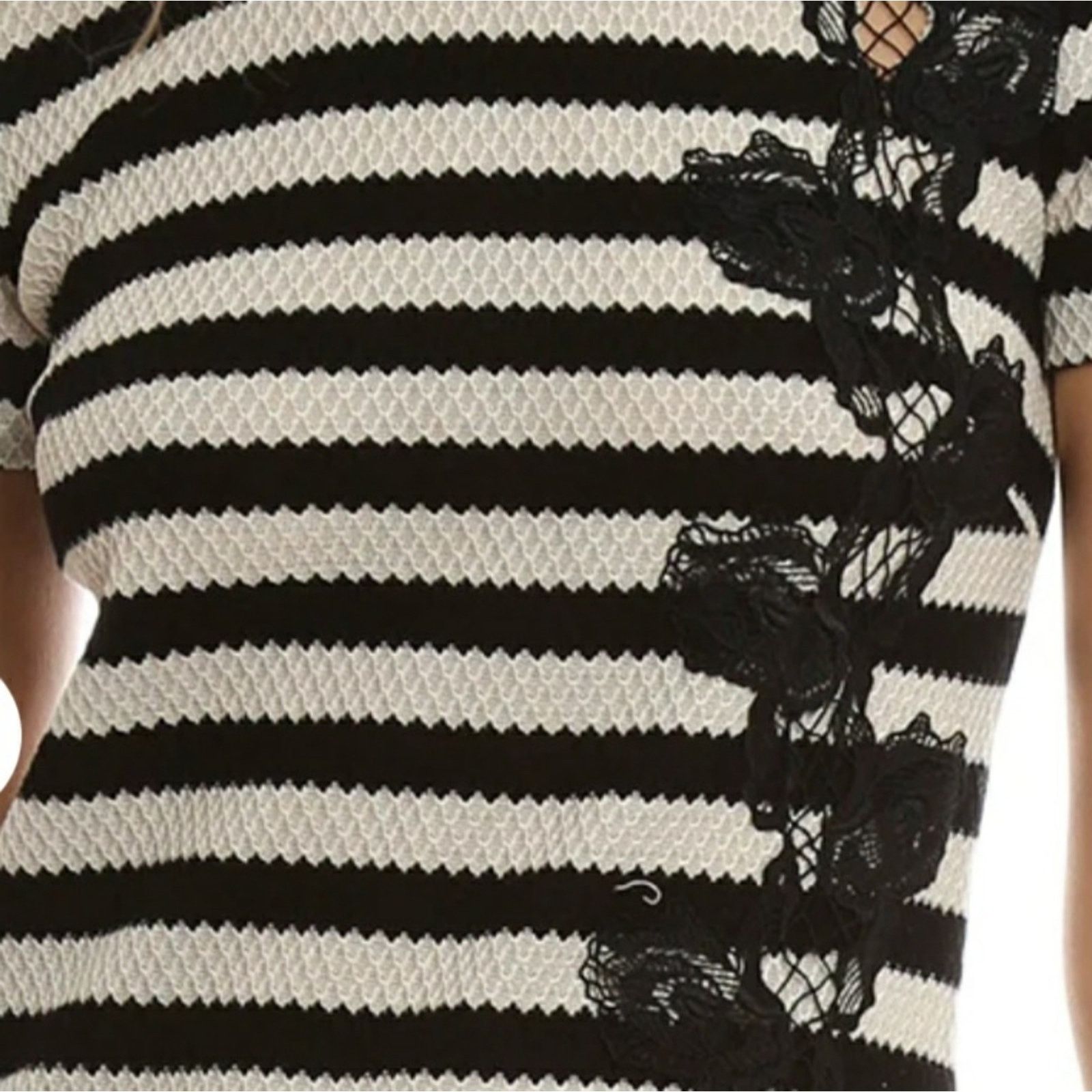 THAKOON EUC Thakoon black and white cotton/silk midi dress. SZ 0 Size XS / US 0-2 / IT 36-38 - 5 Thumbnail