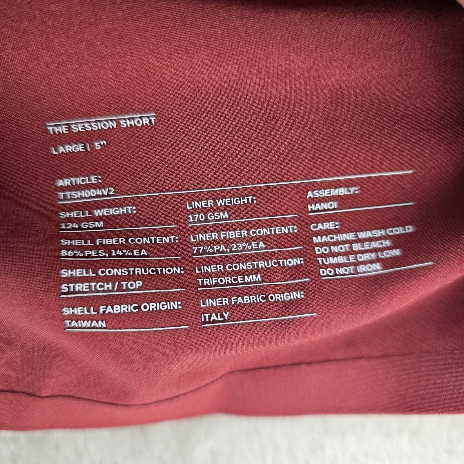 Ten Thousand Ten Thousand Shorts Session Short Mens Large Red 5" Inseam Size US 30 / EU 46 - 4 Thumbnail