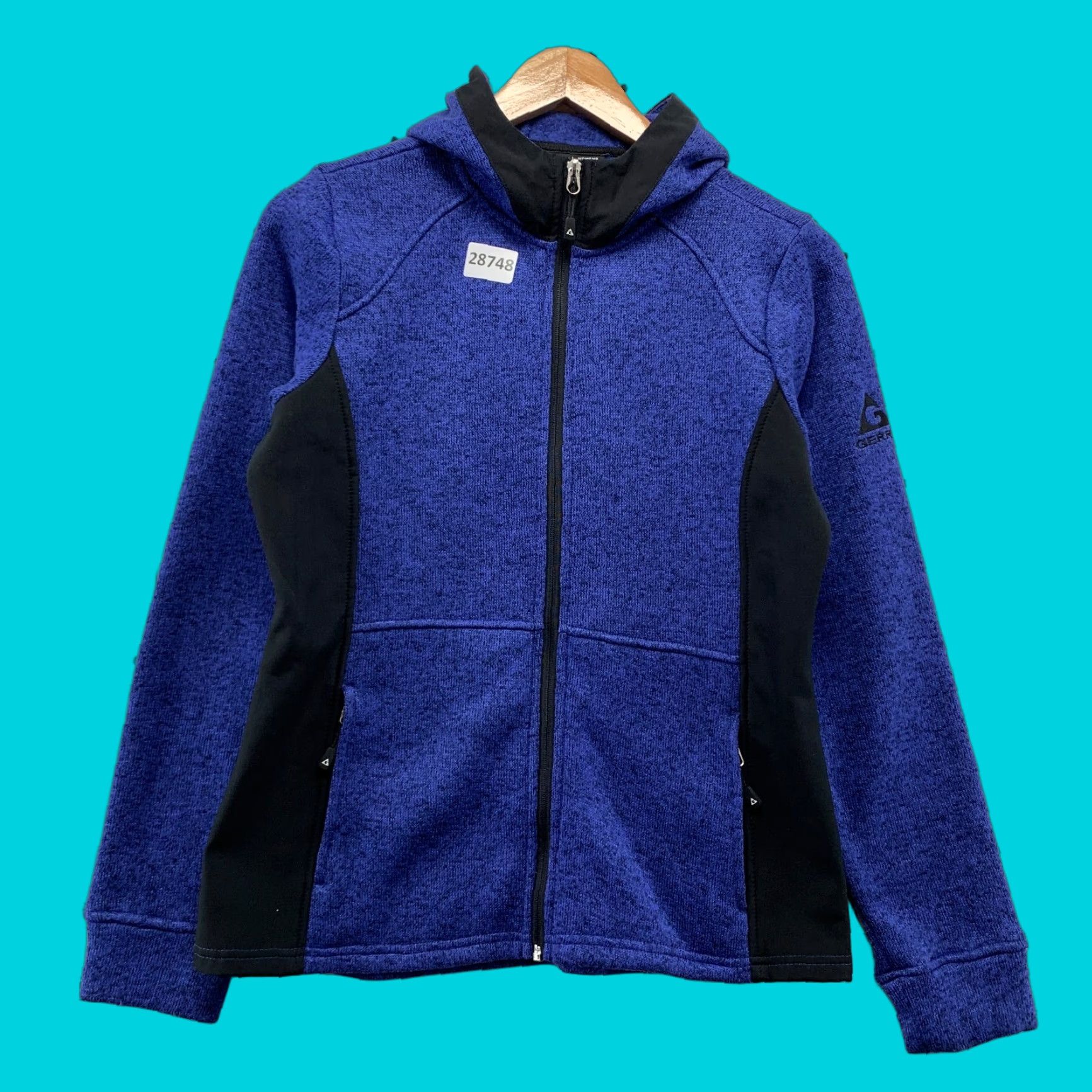 Vintage VINTAGE Gerry Hooded Womens Jacket Blue Full Zip Ladies Small 19x24 Hoodie Zip Size S / US 4 / IT 40 - 1 Thumbnail