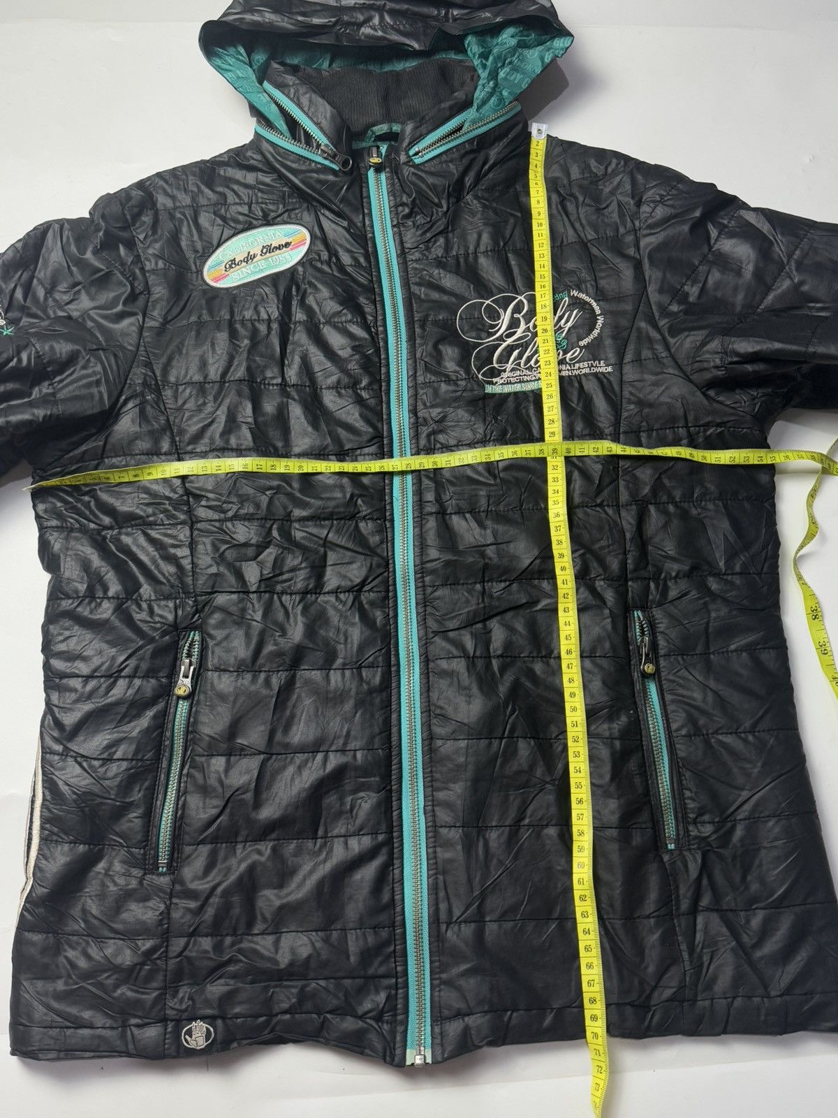 If Six Was Nine Bono Hoodie Poem Puffer Jacket Body Glove Japanese 2000s Size US L / EU 52-54 / 3 - 8 Thumbnail