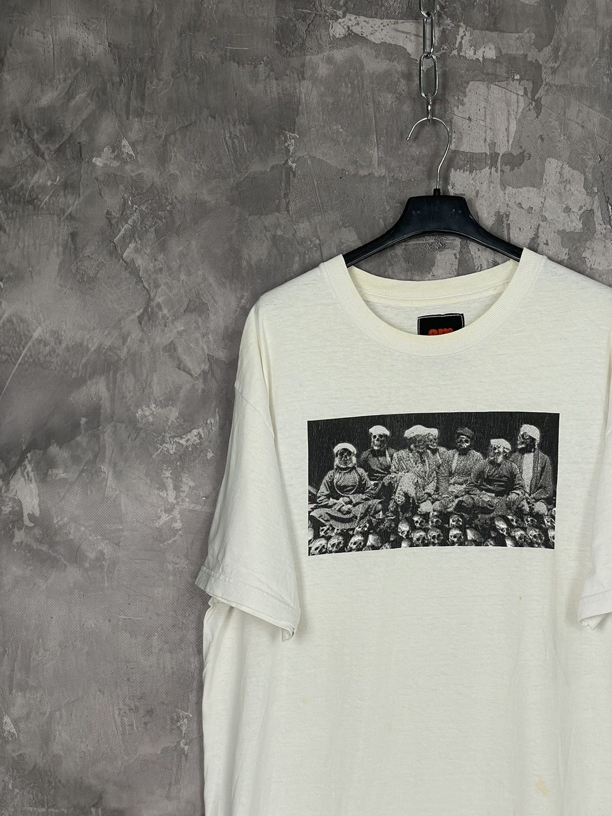 Vintage Skull Y2K Distressed Punk Metal Skull Logo Trashed T shirt Size US L / EU 52-54 / 3 - 3 Thumbnail