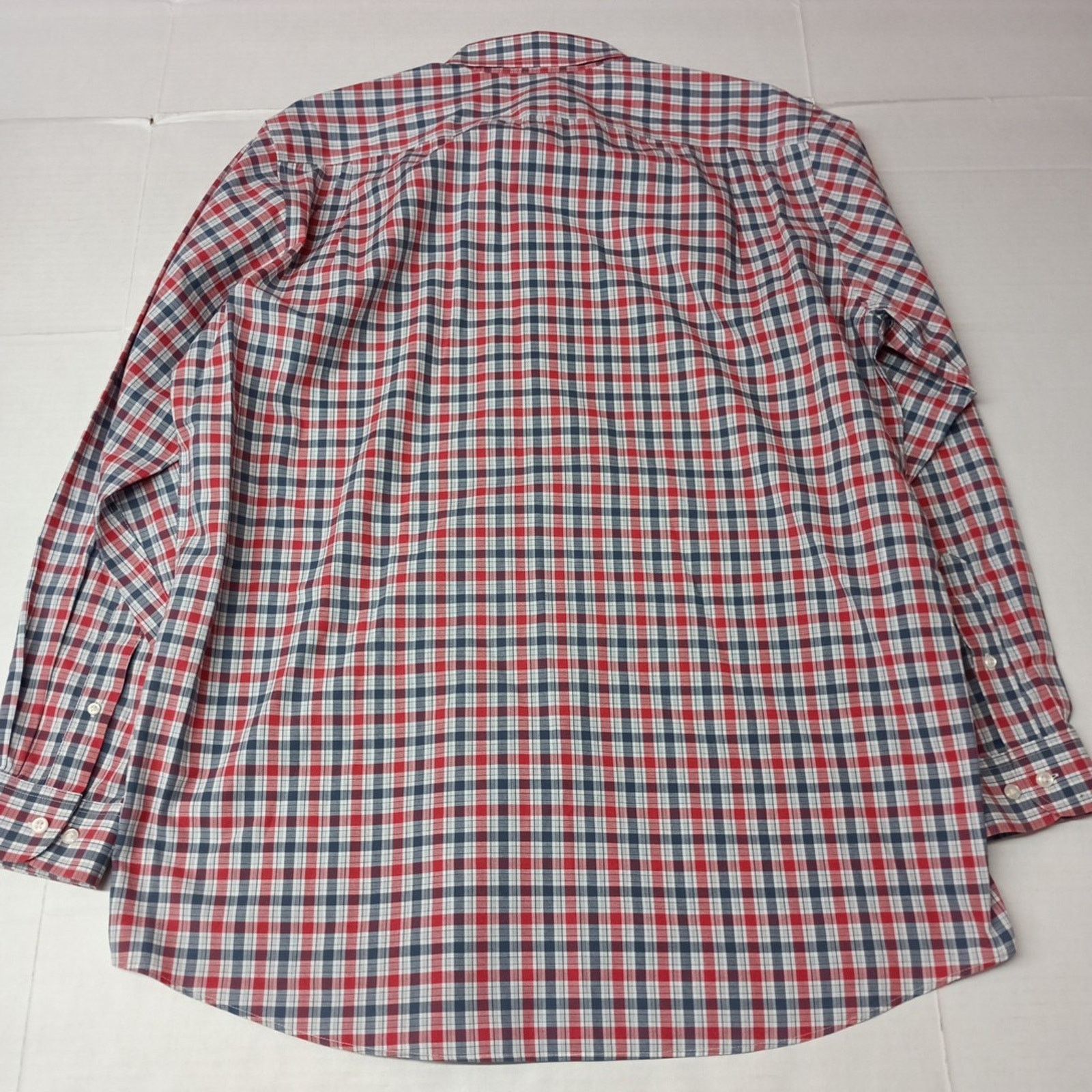 L.L. Bean LL Bean Men's Size LT Blue Red White Plaid Shirt Traditional Size US L / EU 52-54 / 3 - 7 Thumbnail