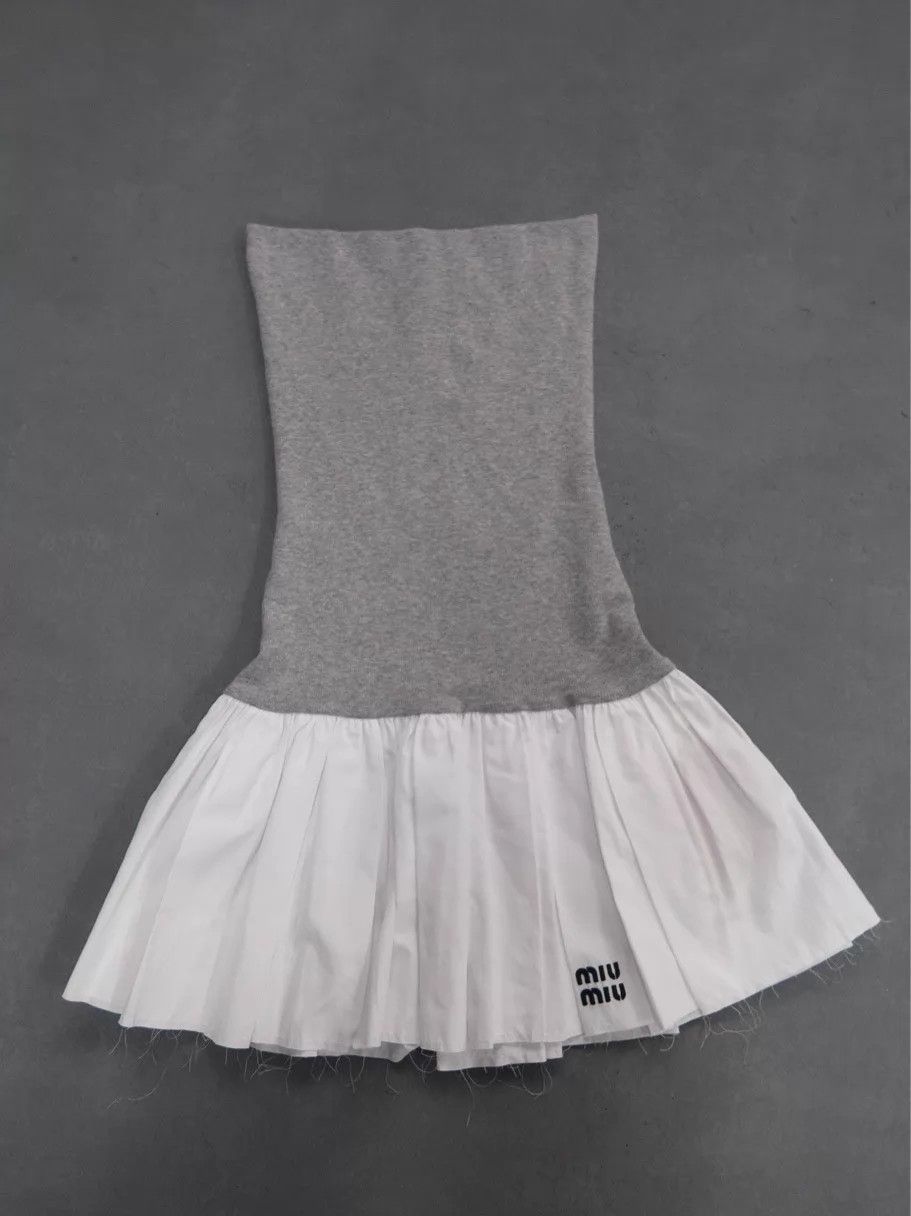 Miu Miu MIU MIU SS25 color blocked strapless mini dress women's Size XS / US 0-2 / IT 36-38 - 1 Thumbnail