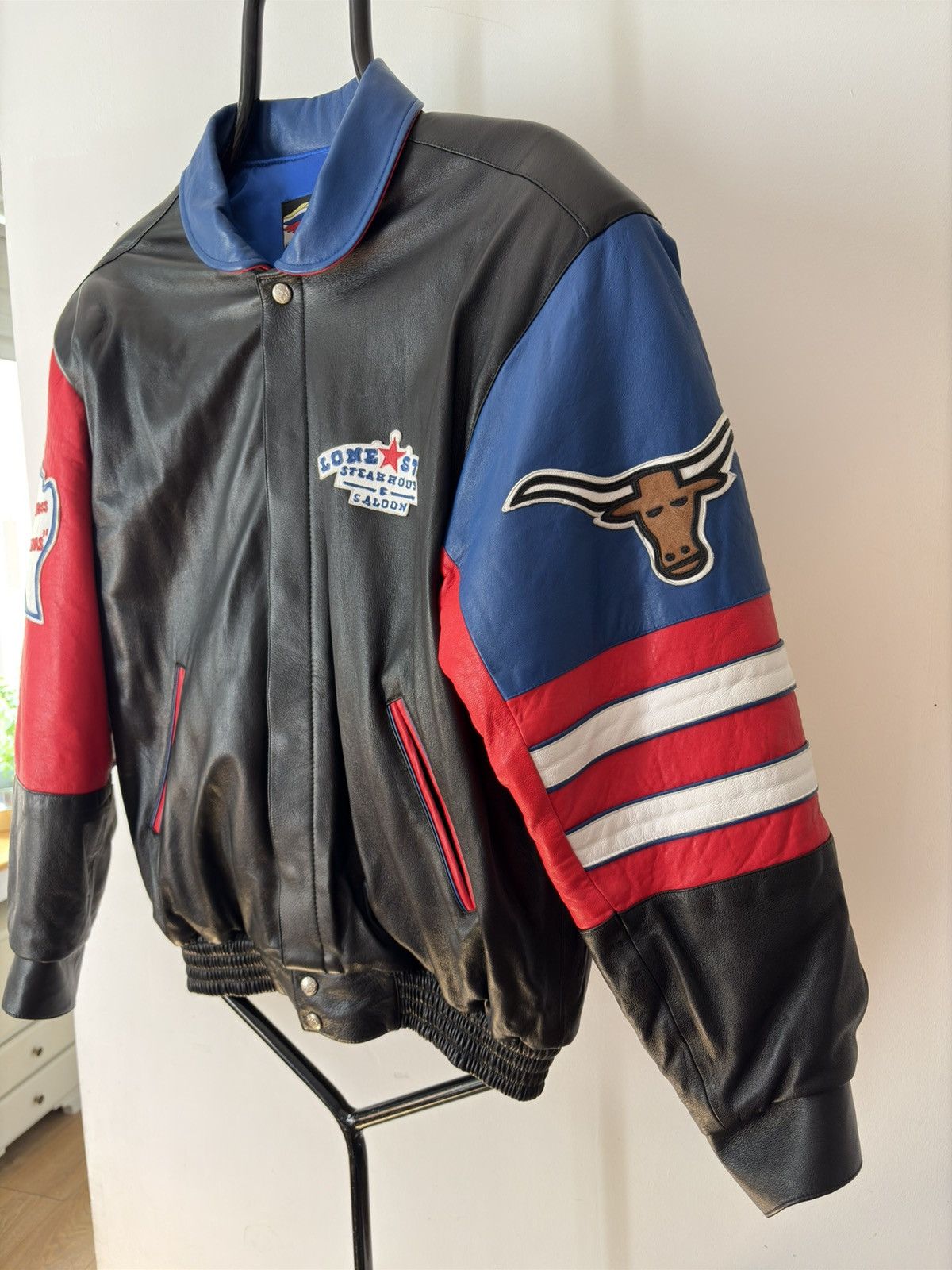 Designer × Jeff Hamilton Jeff Hamilton Vintage Leather Jacket – Lone Star – 1991 Size US M / EU 48-50 / 2 - 7 Thumbnail