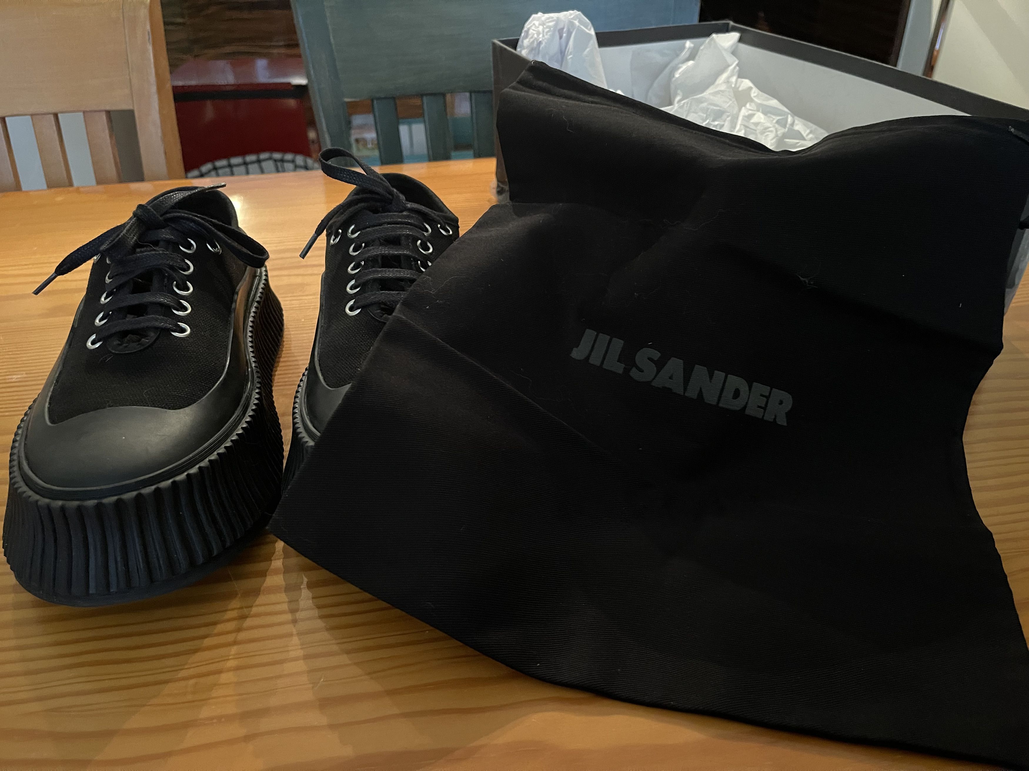 Jil Sander Jil Sander platform Sneakers - Black 38 Size US 8 / IT 38 - 1 Thumbnail
