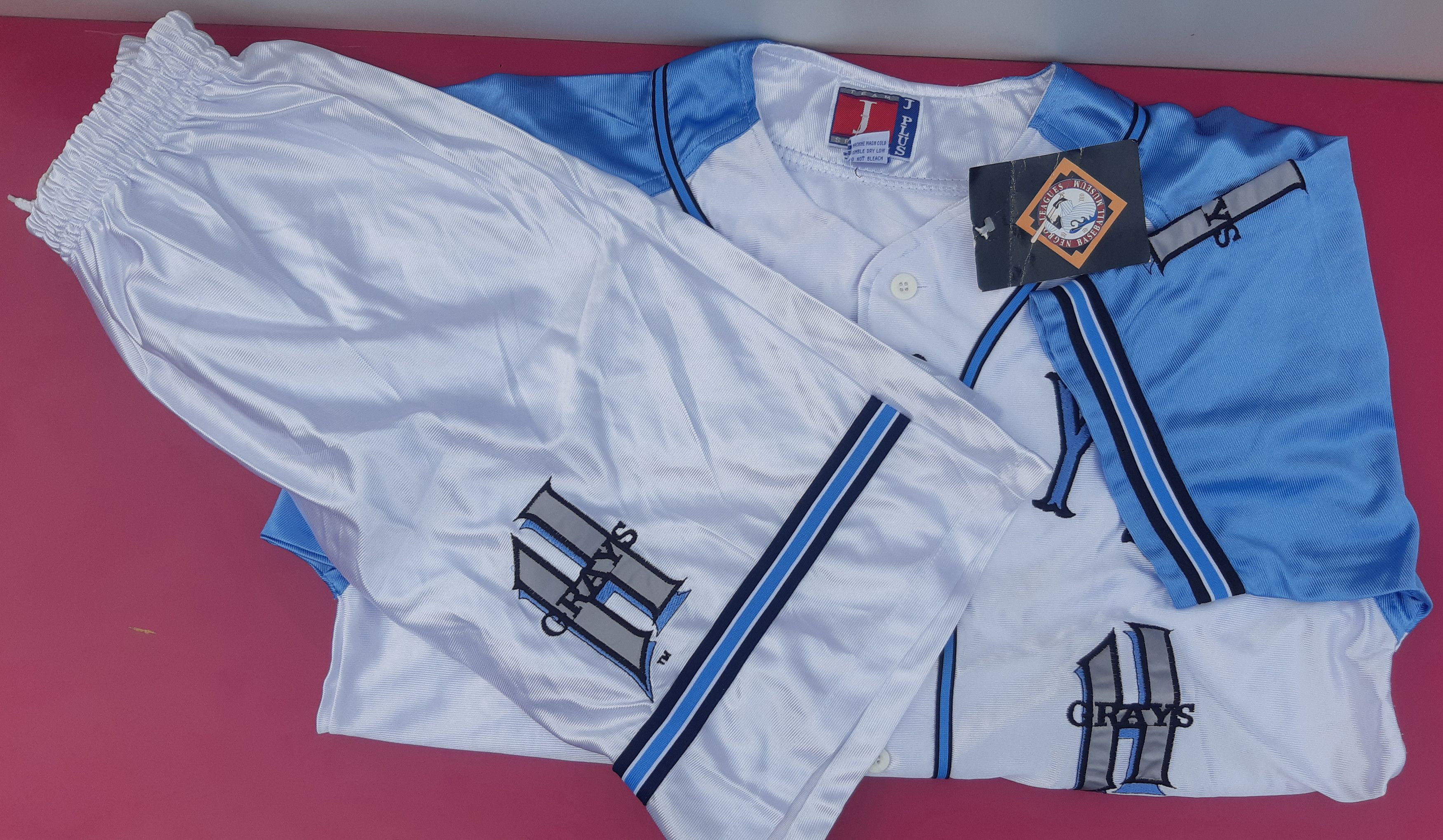 Other Vintage J PLUS Negro Leagues Baseball Museum GREYS Korea NWT Size US L / EU 52-54 / 3 - 2 Thumbnail