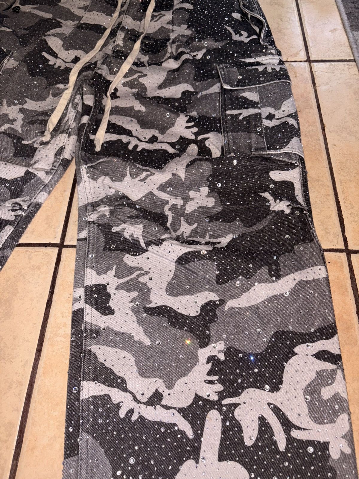 Vale rhinestone camo pants Size US 36 / EU 52 - 2 Thumbnail