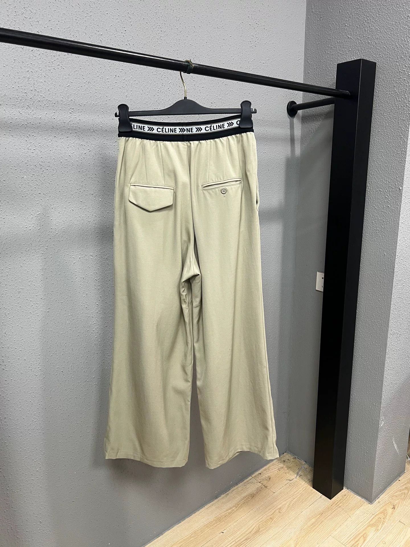 Celine Celine Wool Wide-Leg Pants with Waist Belt Size US S / EU 44-46 / 1 - 2 Thumbnail